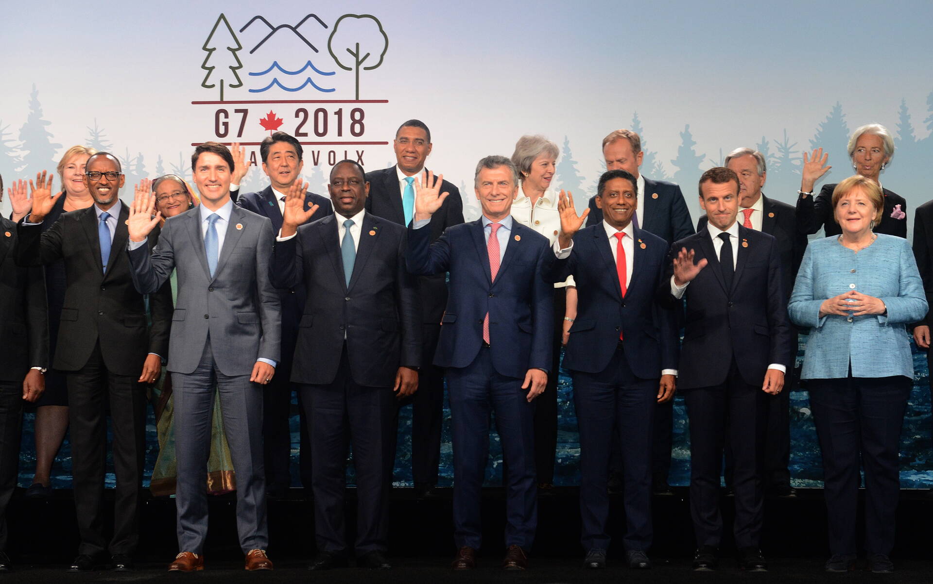 El presidente Macri participó de la foto oficial de Líderes del G7 e invitados