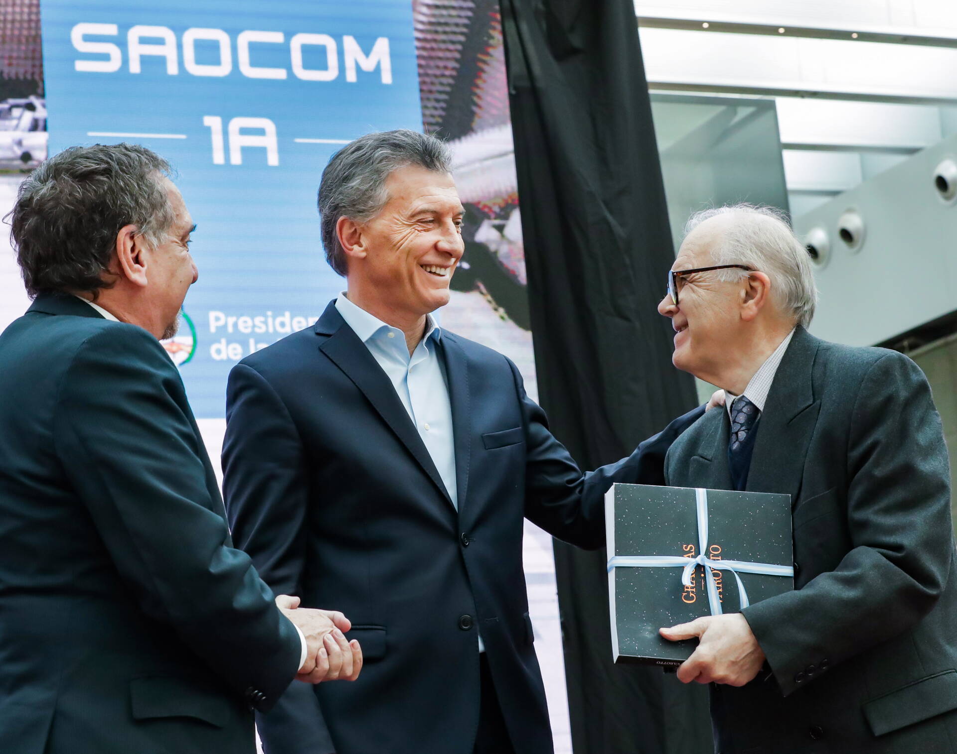 El presidente Macri anunció el lanzamiento del satélite Saocom 1A