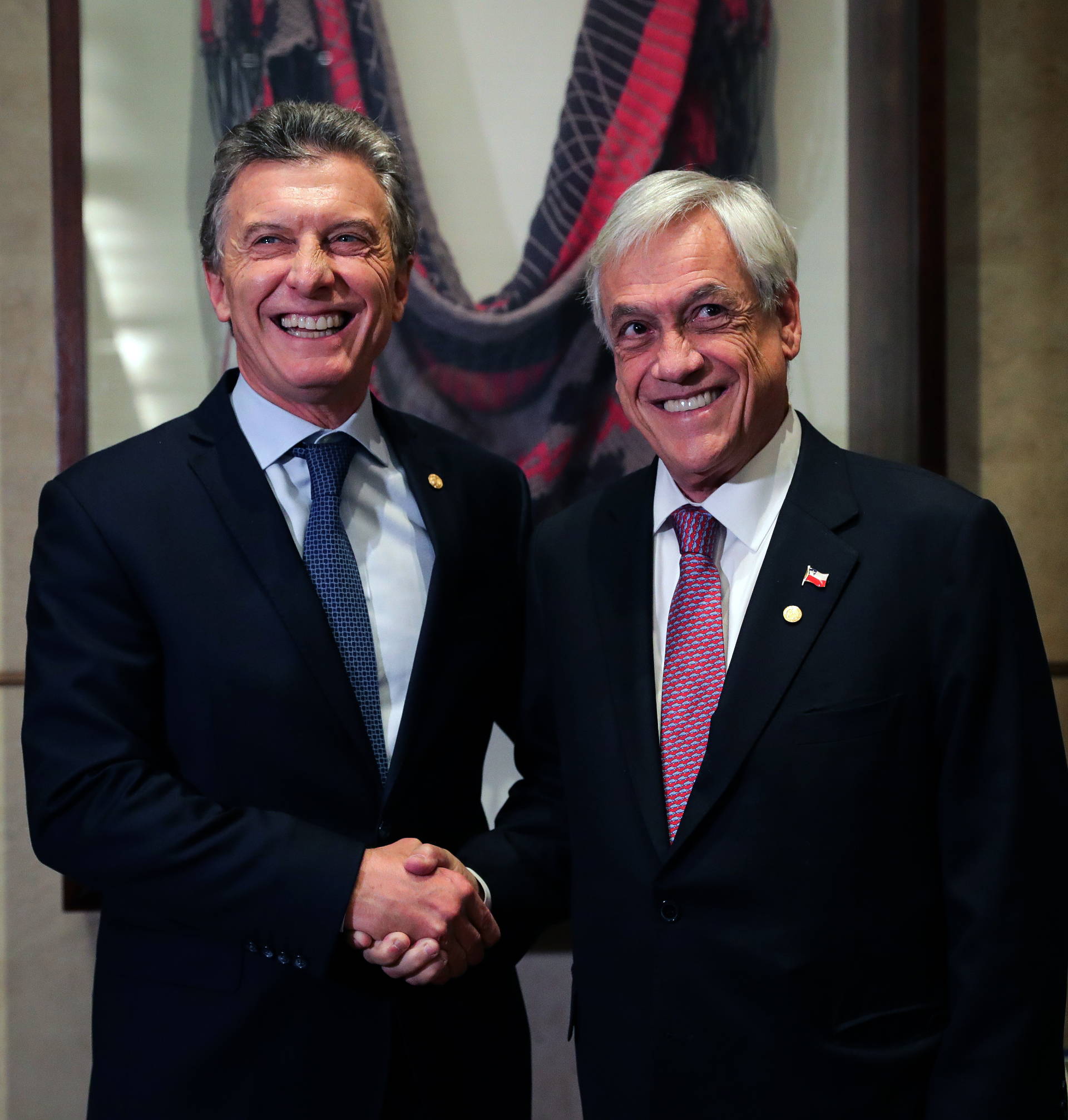 El presidente Macri se reunió con Sebastián Piñera