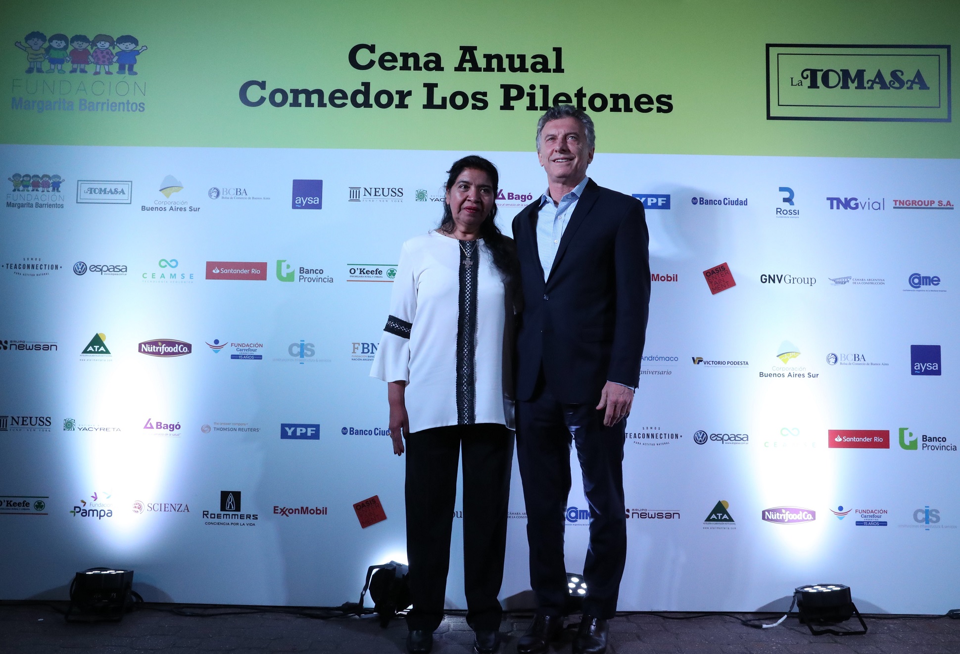 El presidente Macri asistió a la cena anual de la Fundación Margarita Barrientos