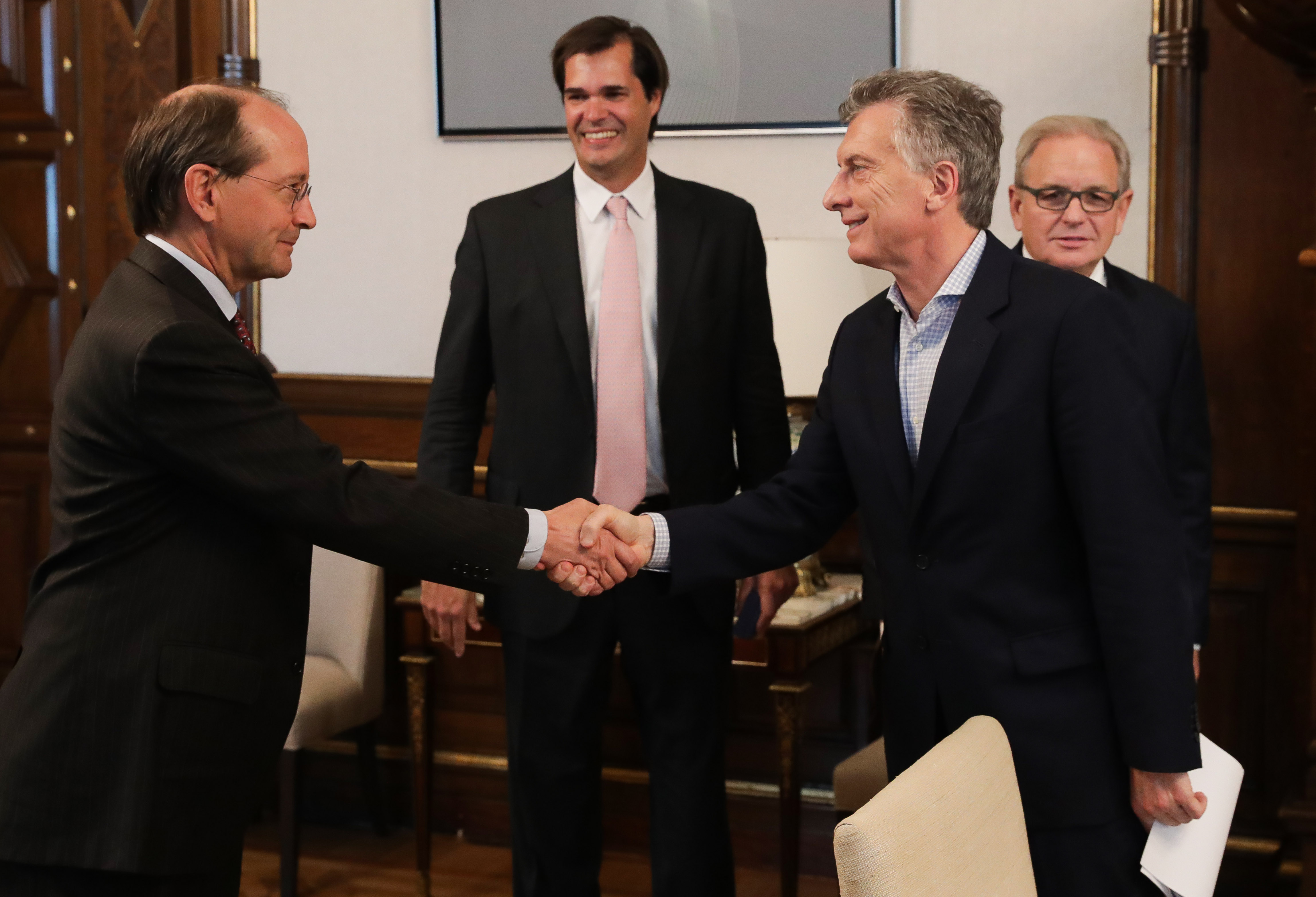 El presidente Macri recibió a directivos de la empresa Shell