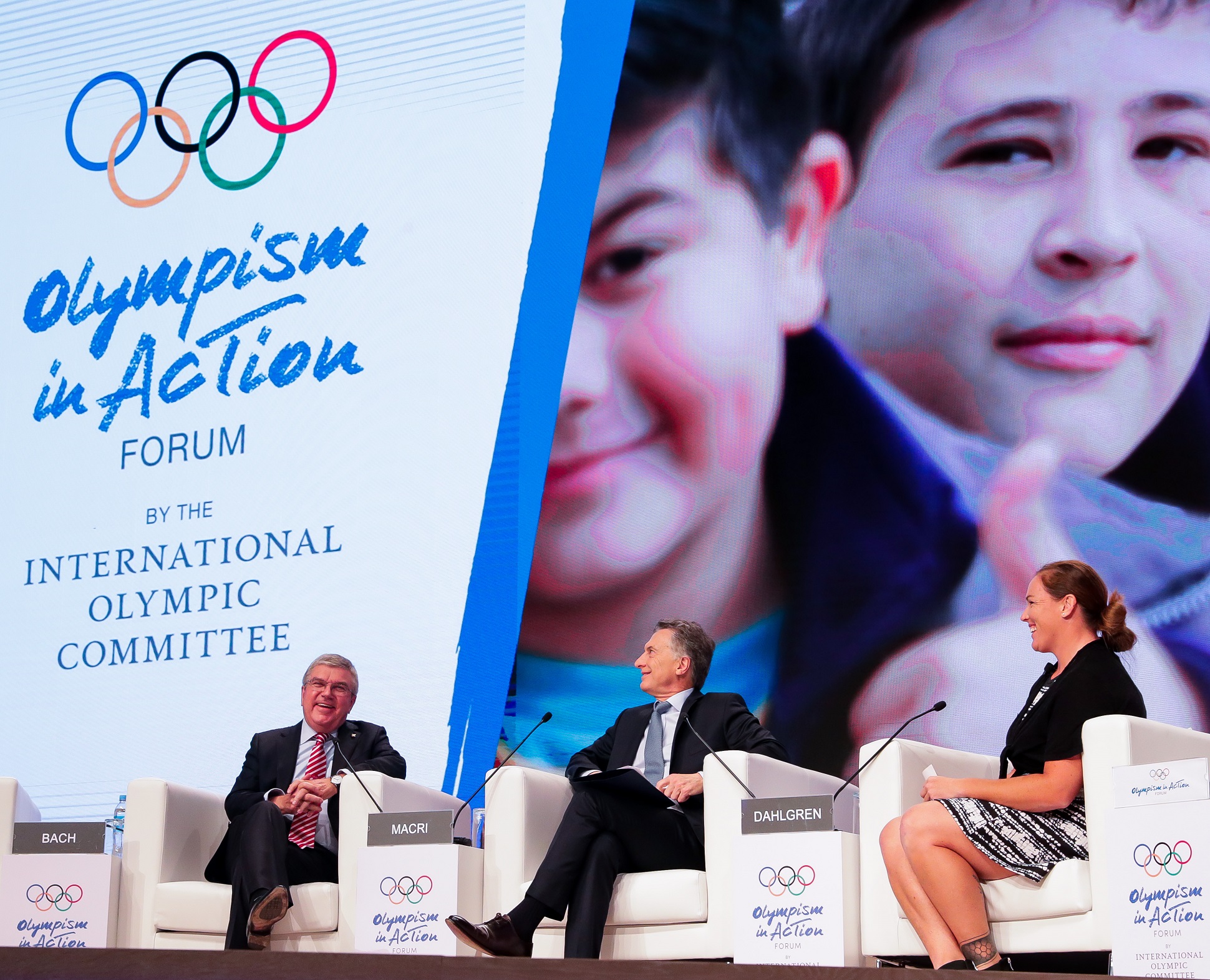 El presidente Macri participó de la apertura del foro Olympism in Action