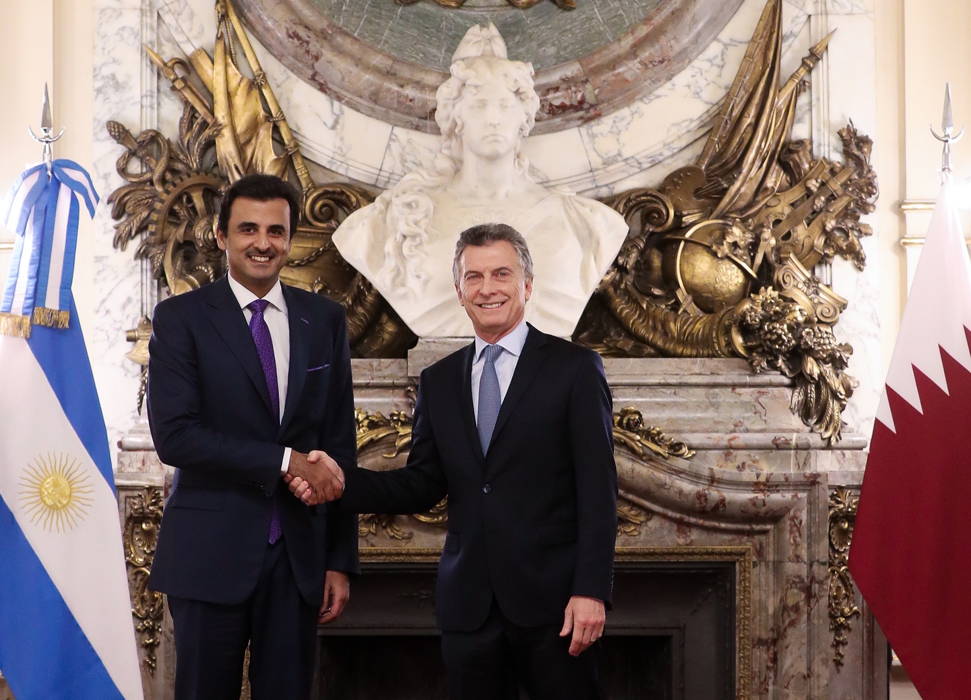 El presidente Macri y el Emir de Qatar Al Thani acordaron consolidar la relación bilateral