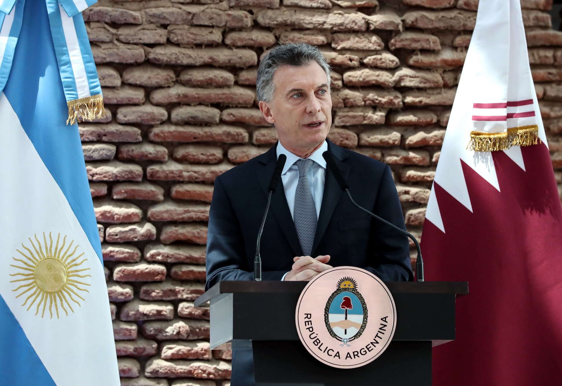 El presidente Mauricio Macri agasajó con un almuerzo al Emir de Qatar