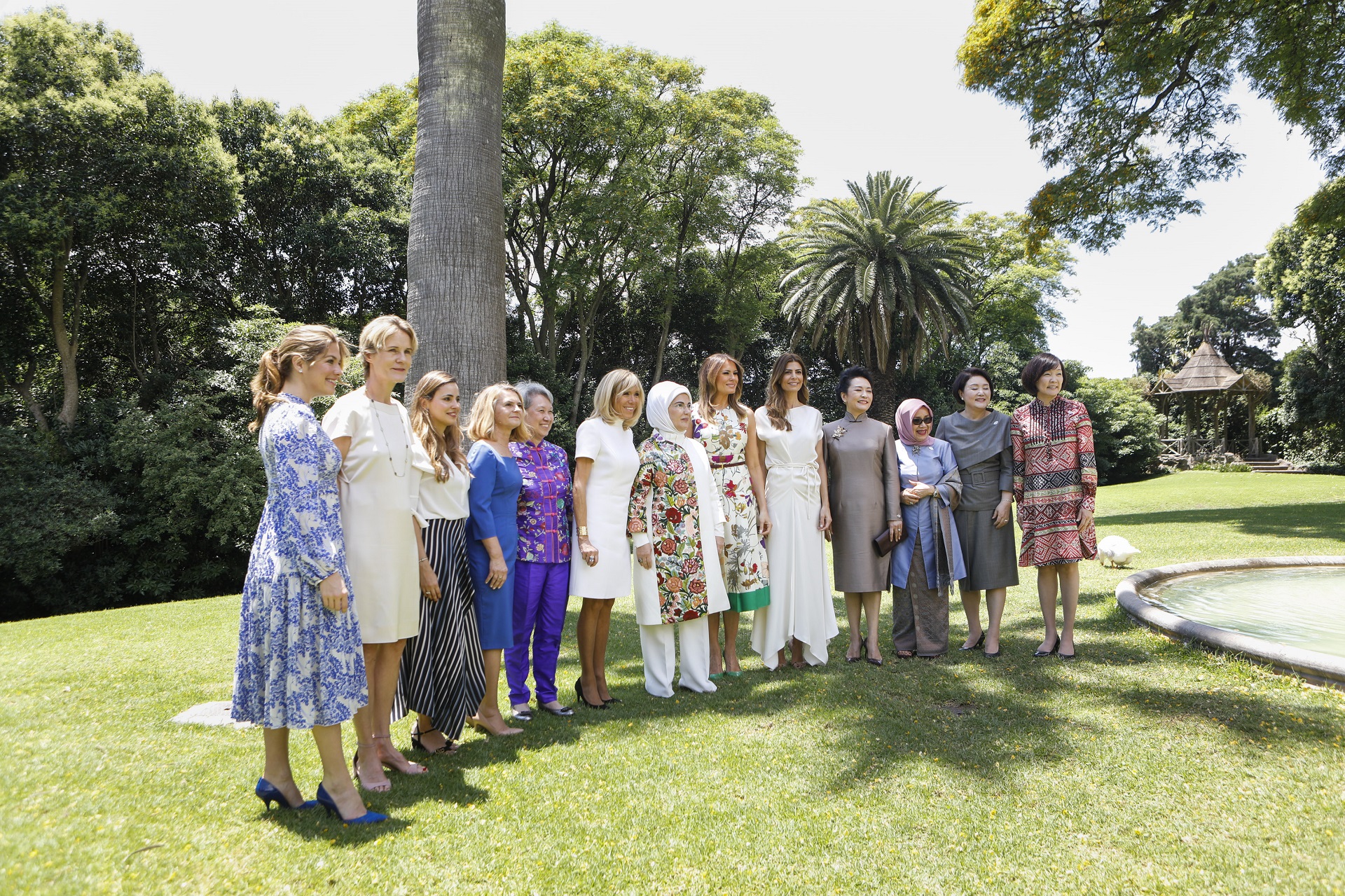 Juliana Awada recibió a las acompañantes de los líderes del G20 en Villa Ocampo