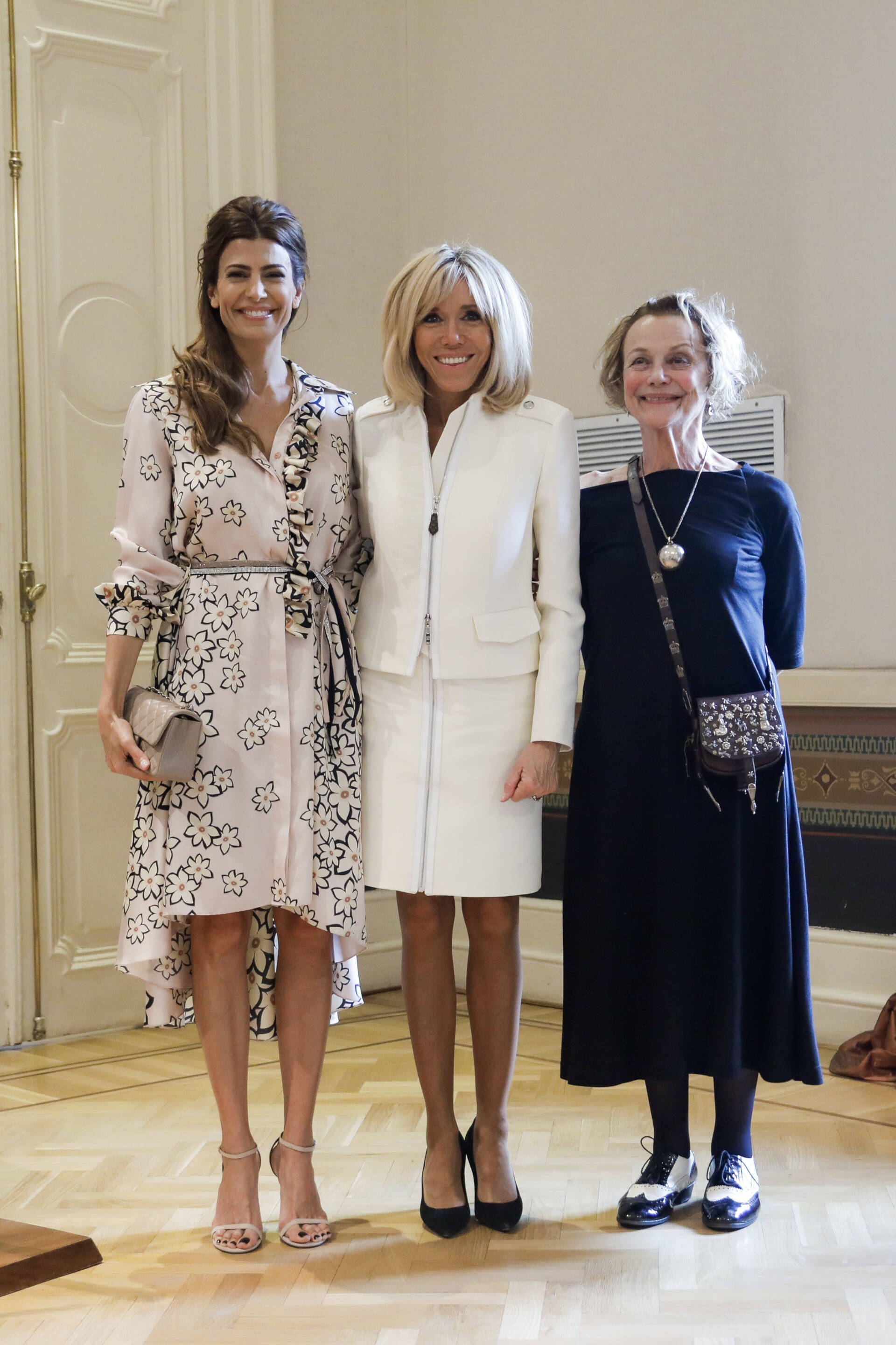 Juliana Awada recibió a Brigitte Macron en Casa Rosada