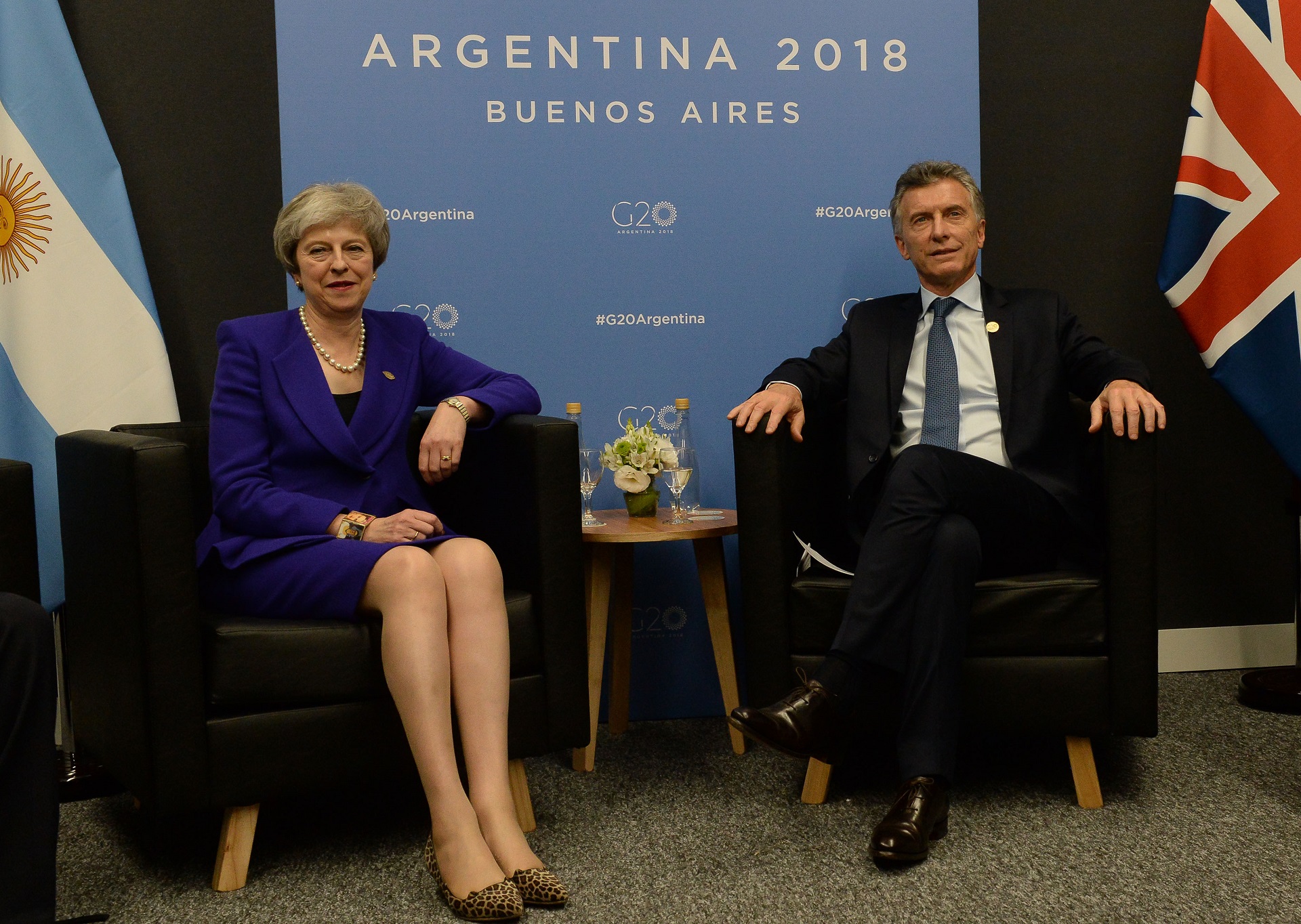El presidente Macri se reunió con la primera ministra del Reino Unido