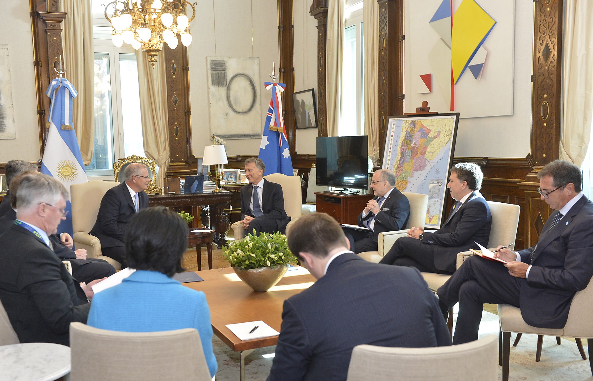 El presidente Macri recibió al premier de Australia