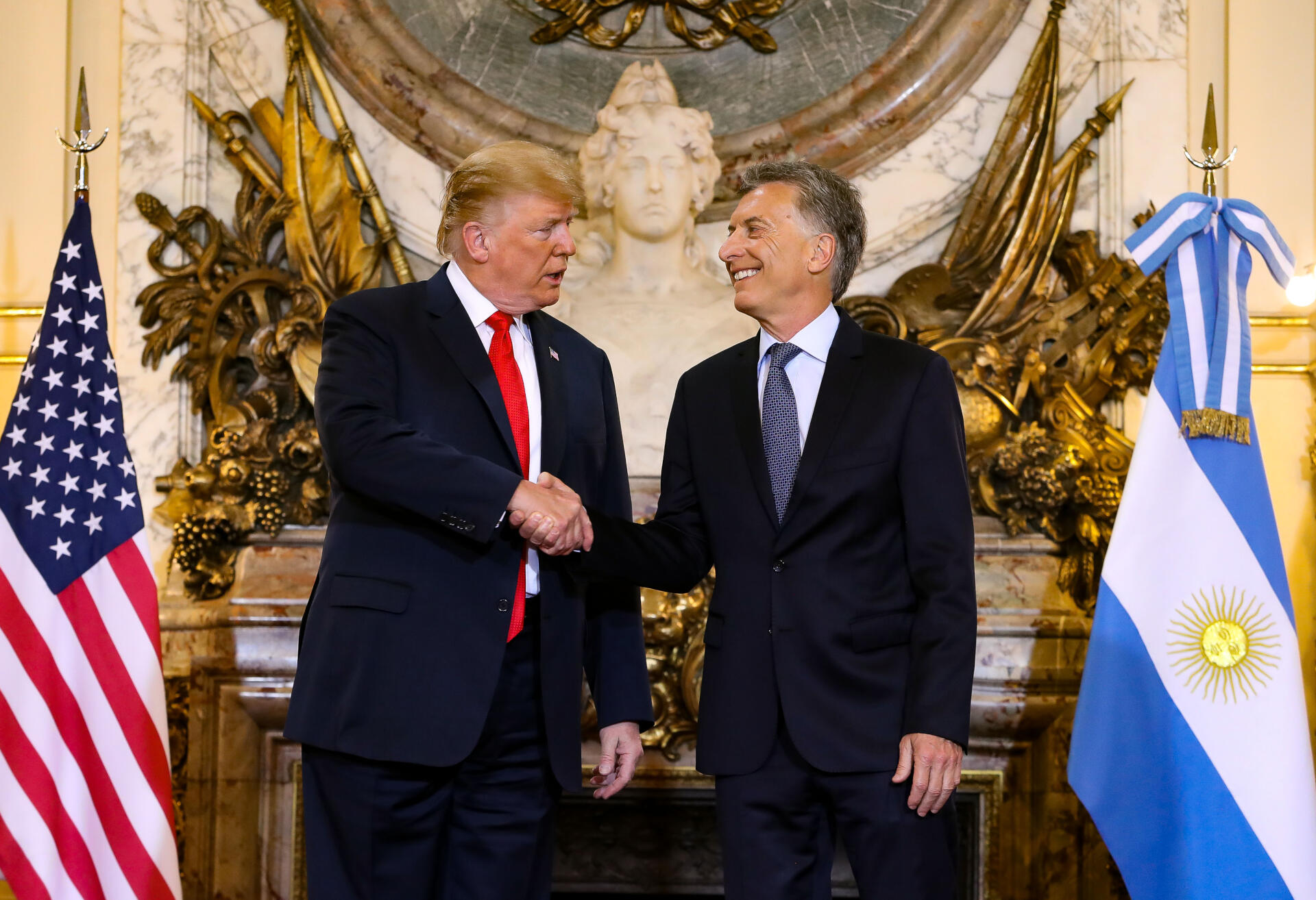 El presidente Macri le agradeció al presidente Trump su apoyo a la Argentina