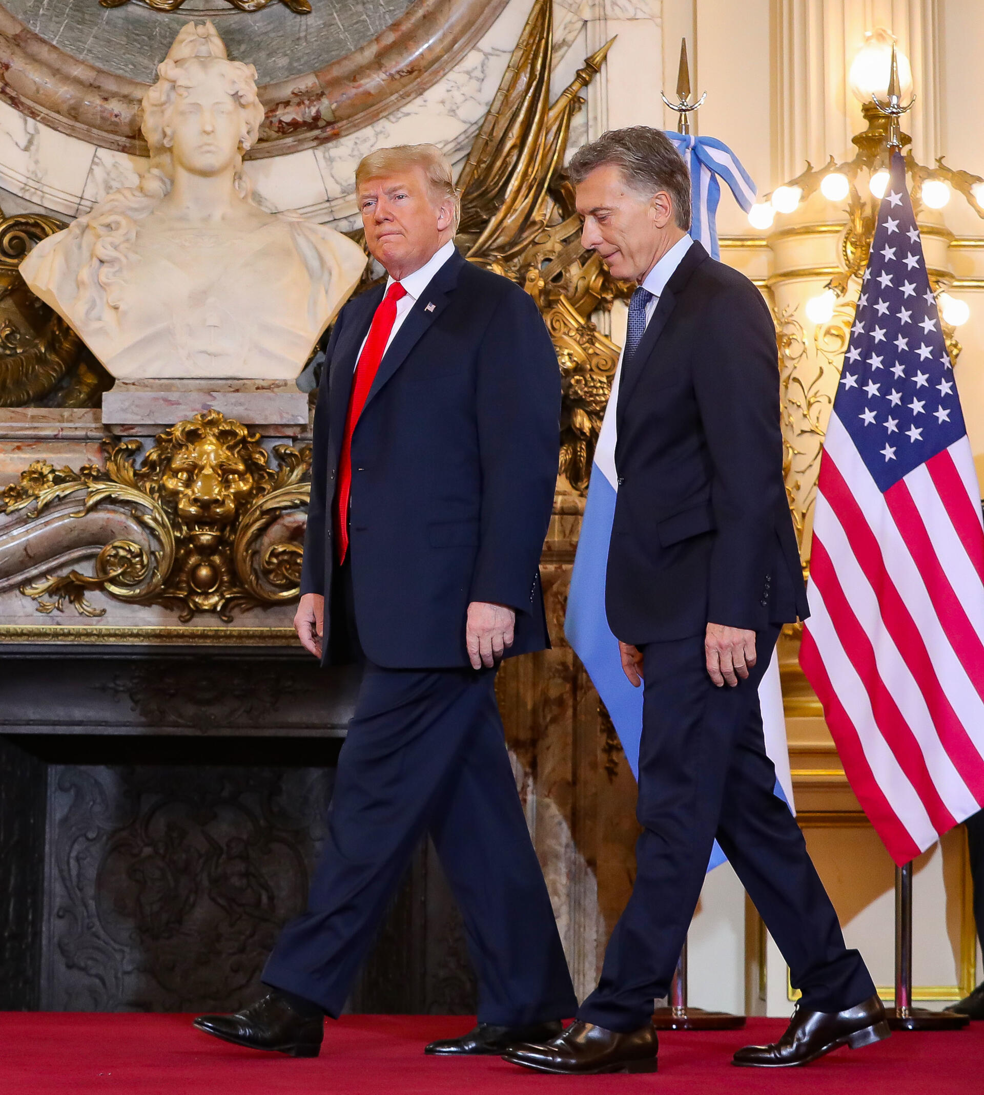 El presidente Macri le agradeció al presidente Trump su apoyo a la Argentina