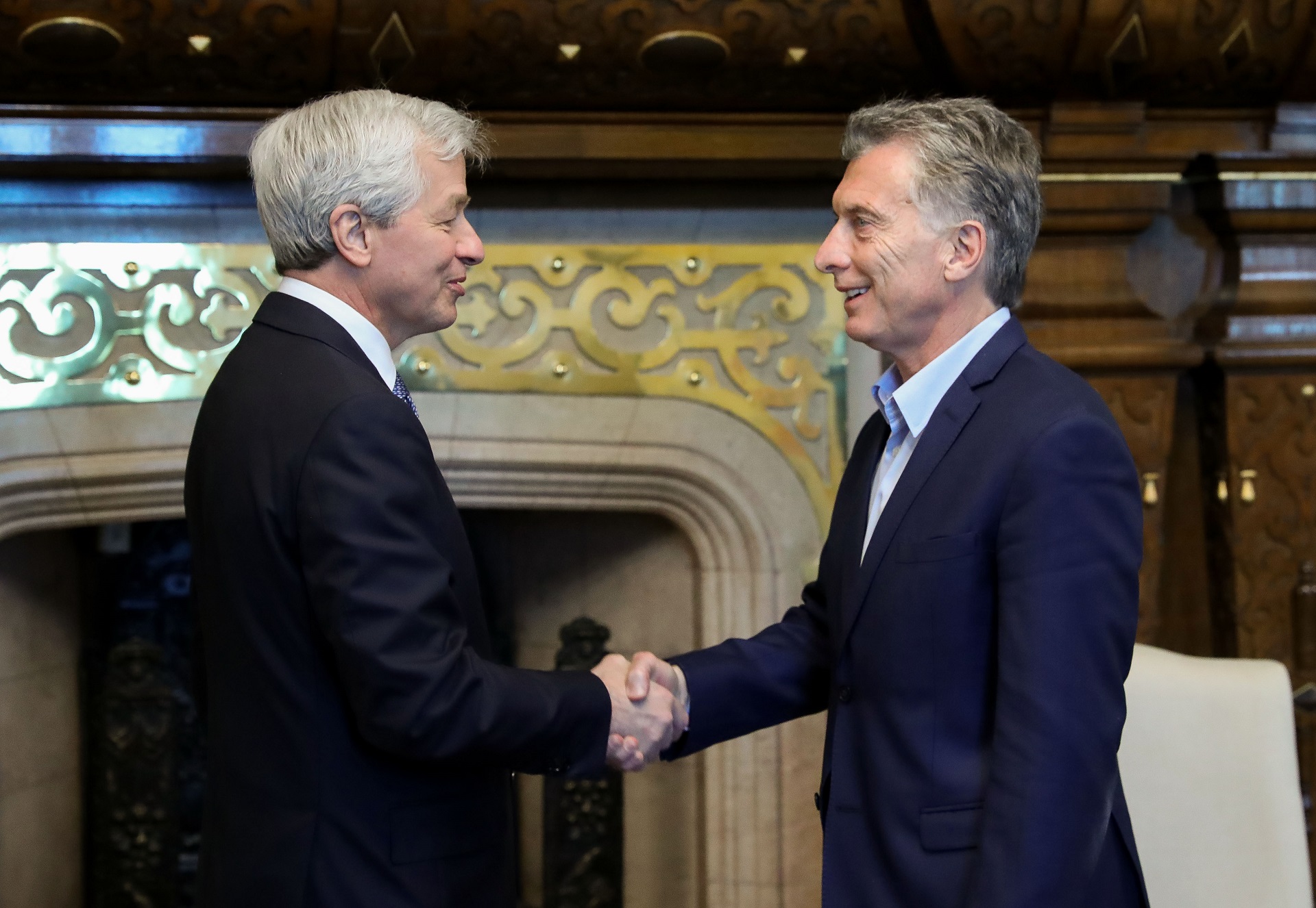 El presidente Macri recibió al CEO de la banca de inversión JP Morgan