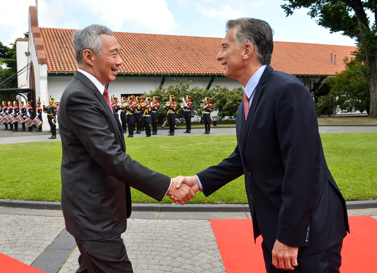 Macri acordó con el primer ministro de Singapur trabajar para aumentar el comercio bilateral