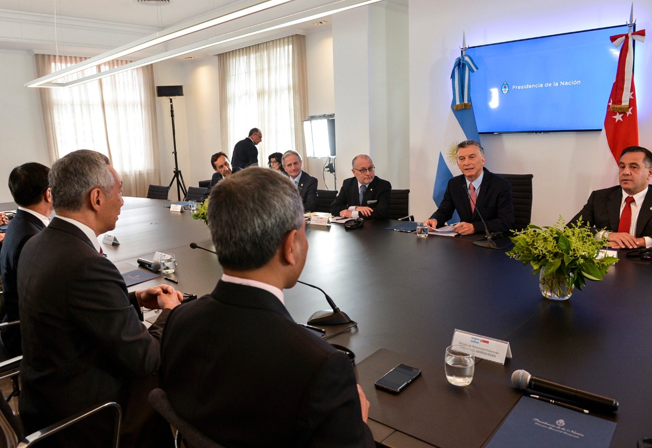 Macri acordó con el primer ministro de Singapur trabajar para aumentar el comercio bilateral