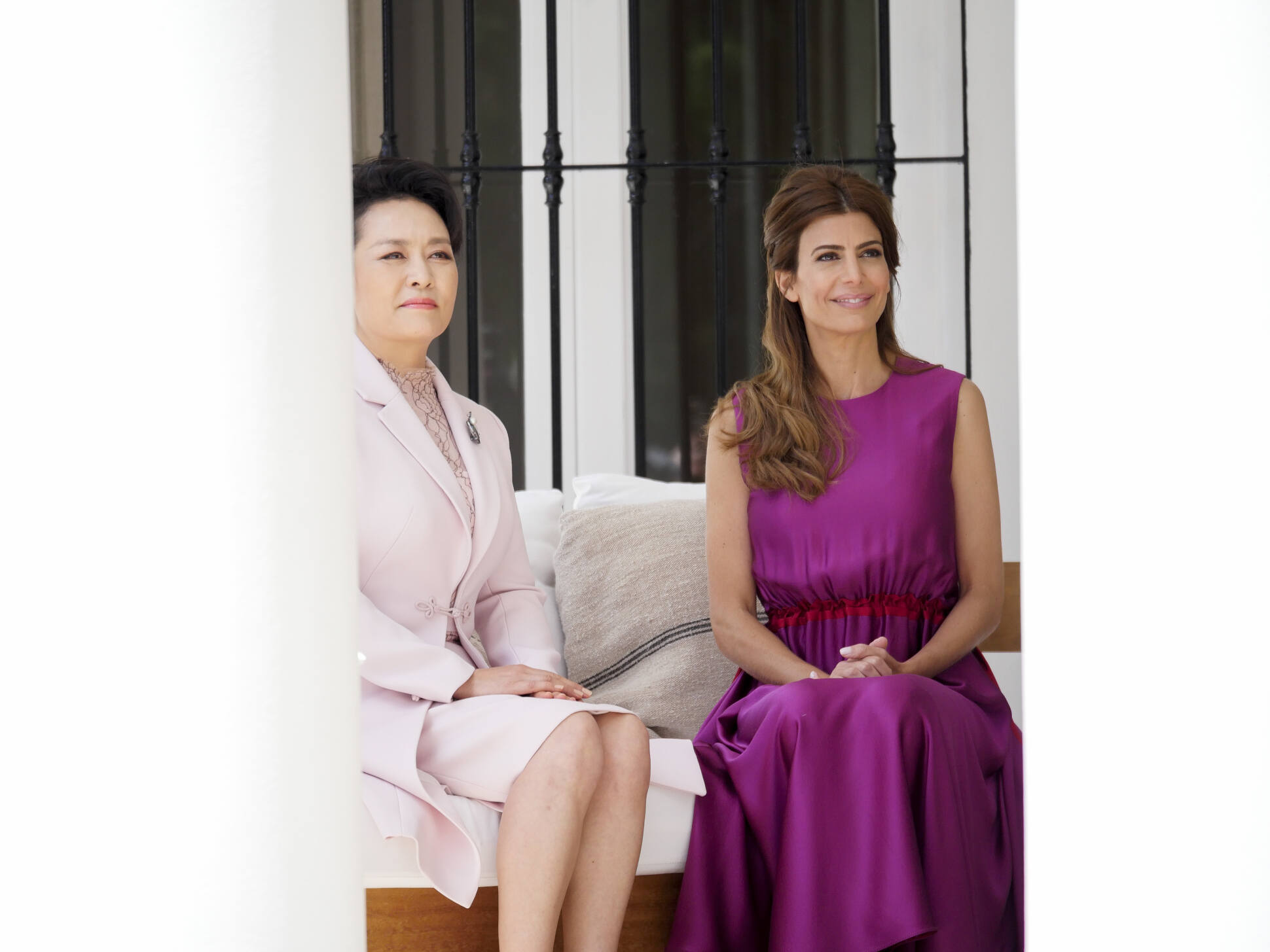 Juliana Awada se reunió en Olivos con la primera dama China