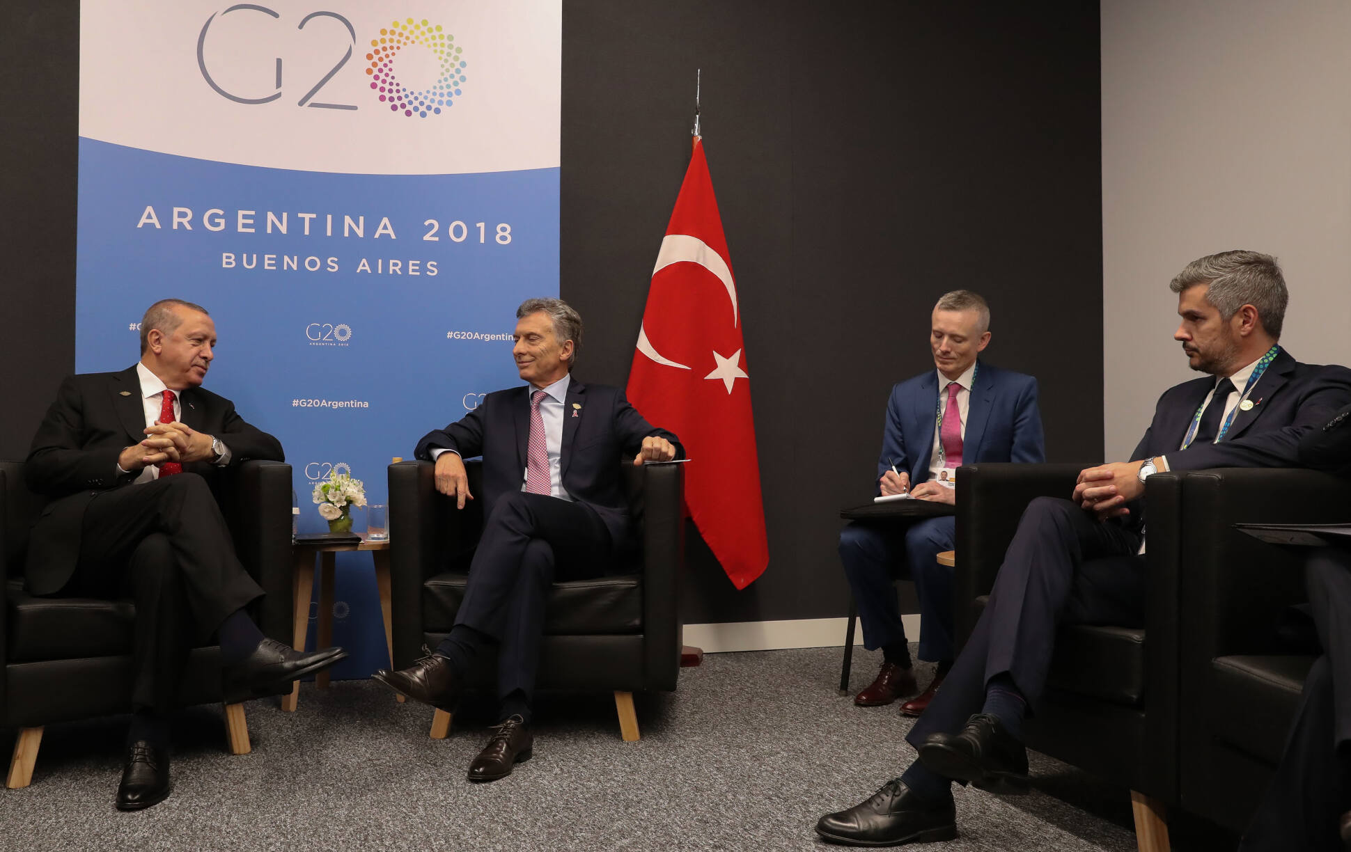 El presidente Mauricio Macri se reunió con el presidente de Turquía