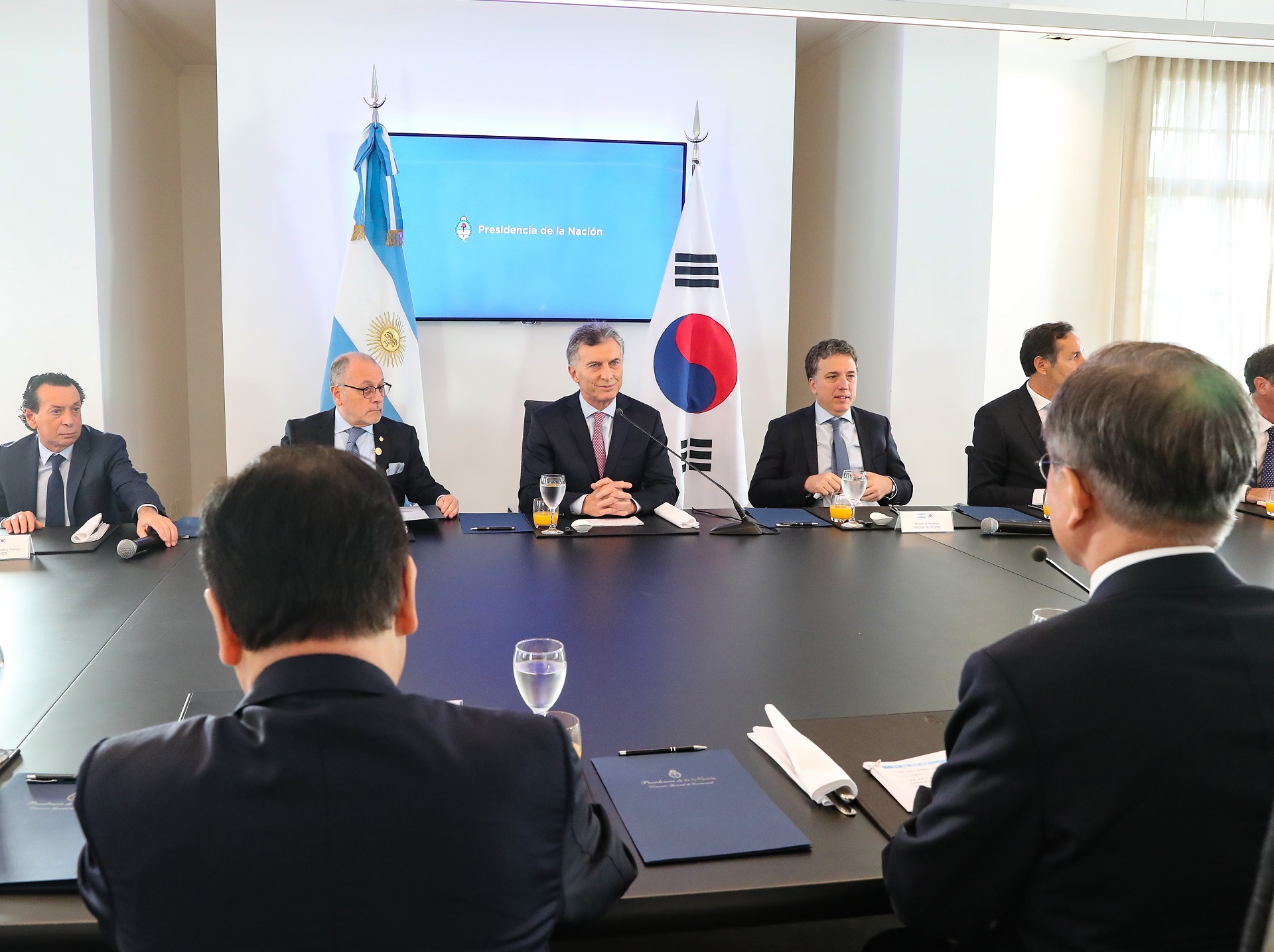 El presidente de Corea le manifestó al presidente Macri el interés de aumentar el comercio agrícola