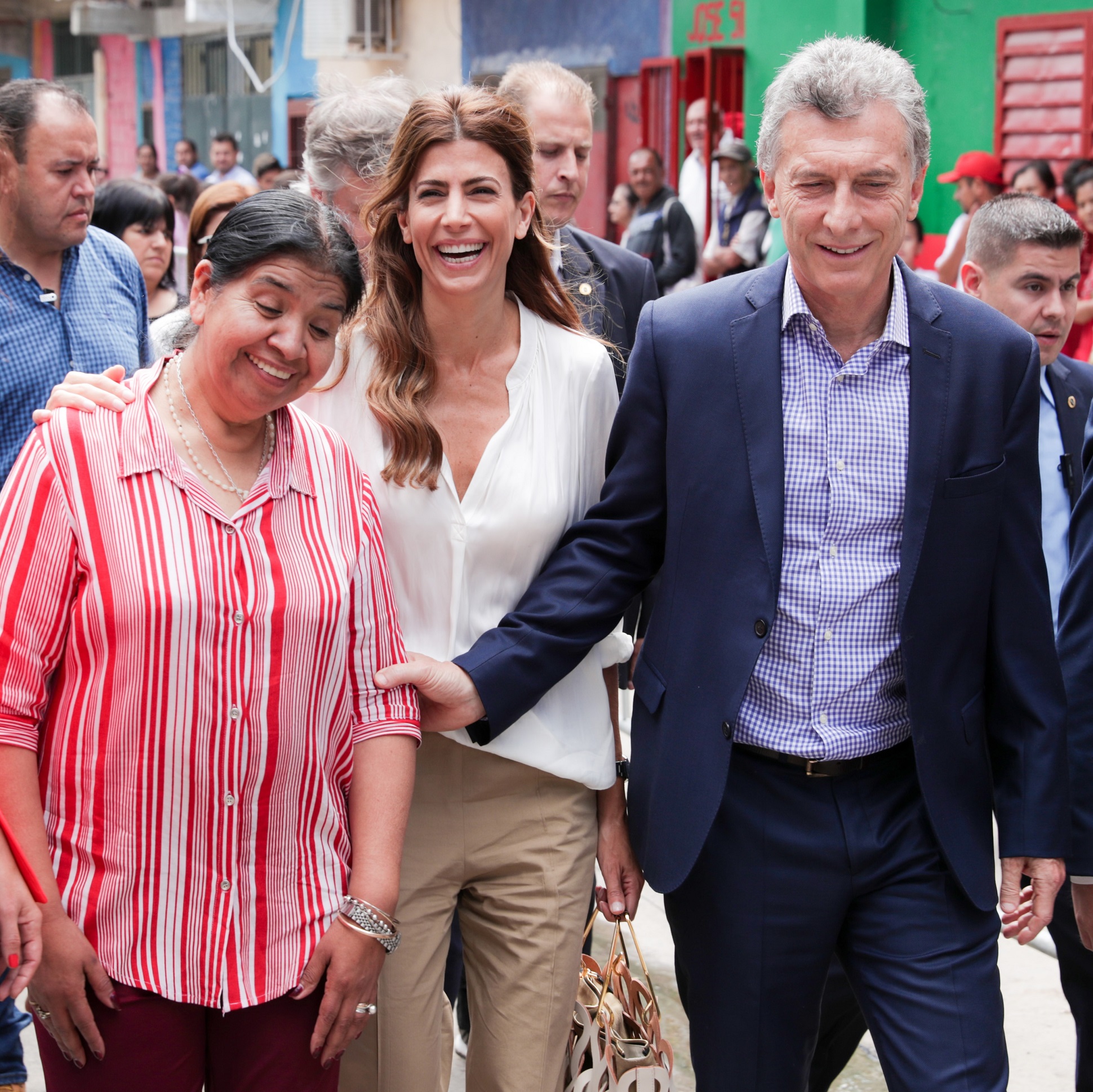 Awada y Macri visitaron a Margarita Barrientos