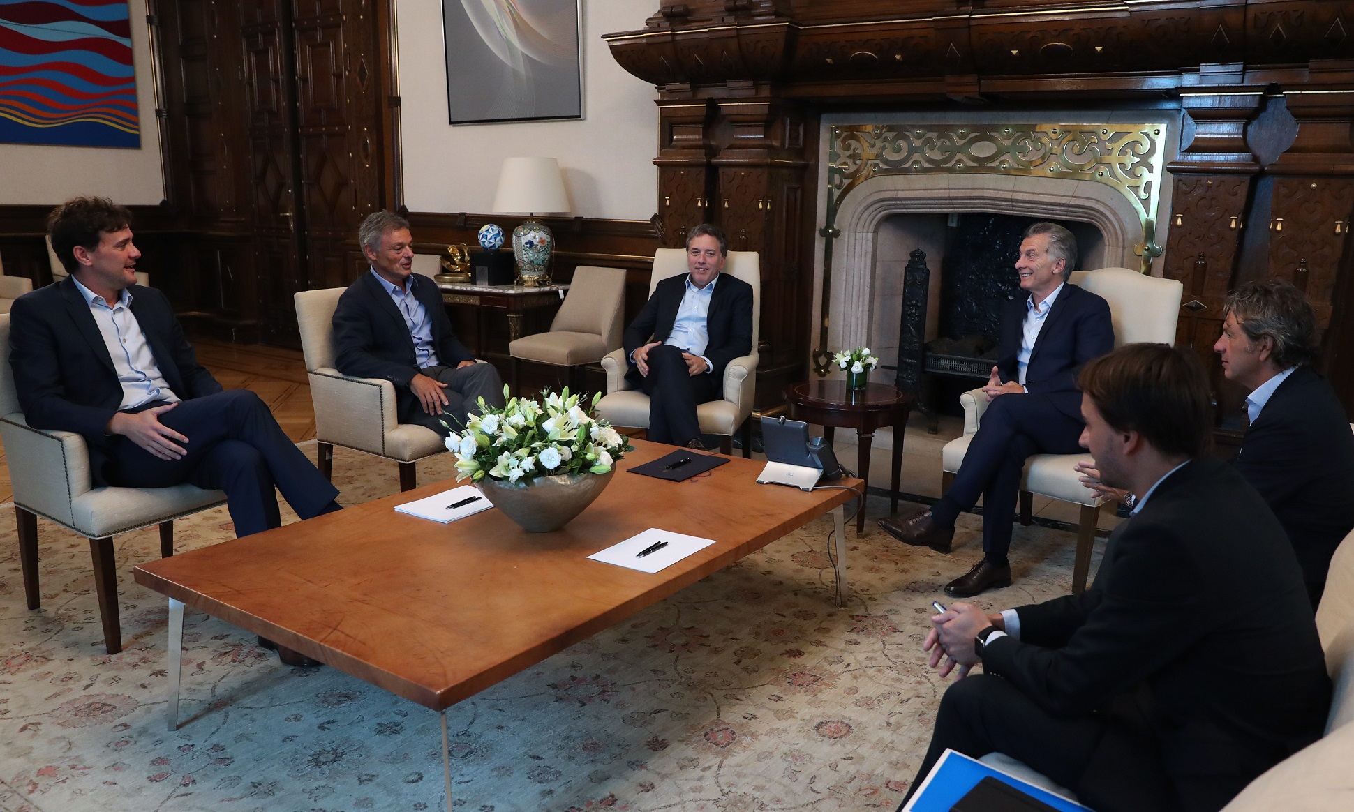 Macri recibió al ministro Dujovne y al superintendente de Seguros de la Nación