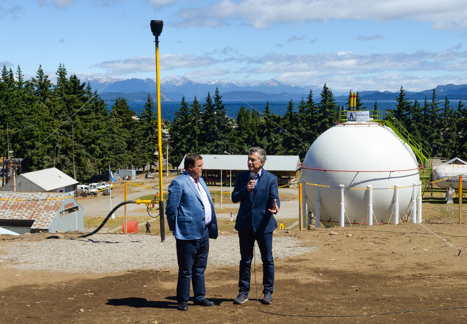 El Presidente inauguró la ampliación de un gasoducto patagónico 