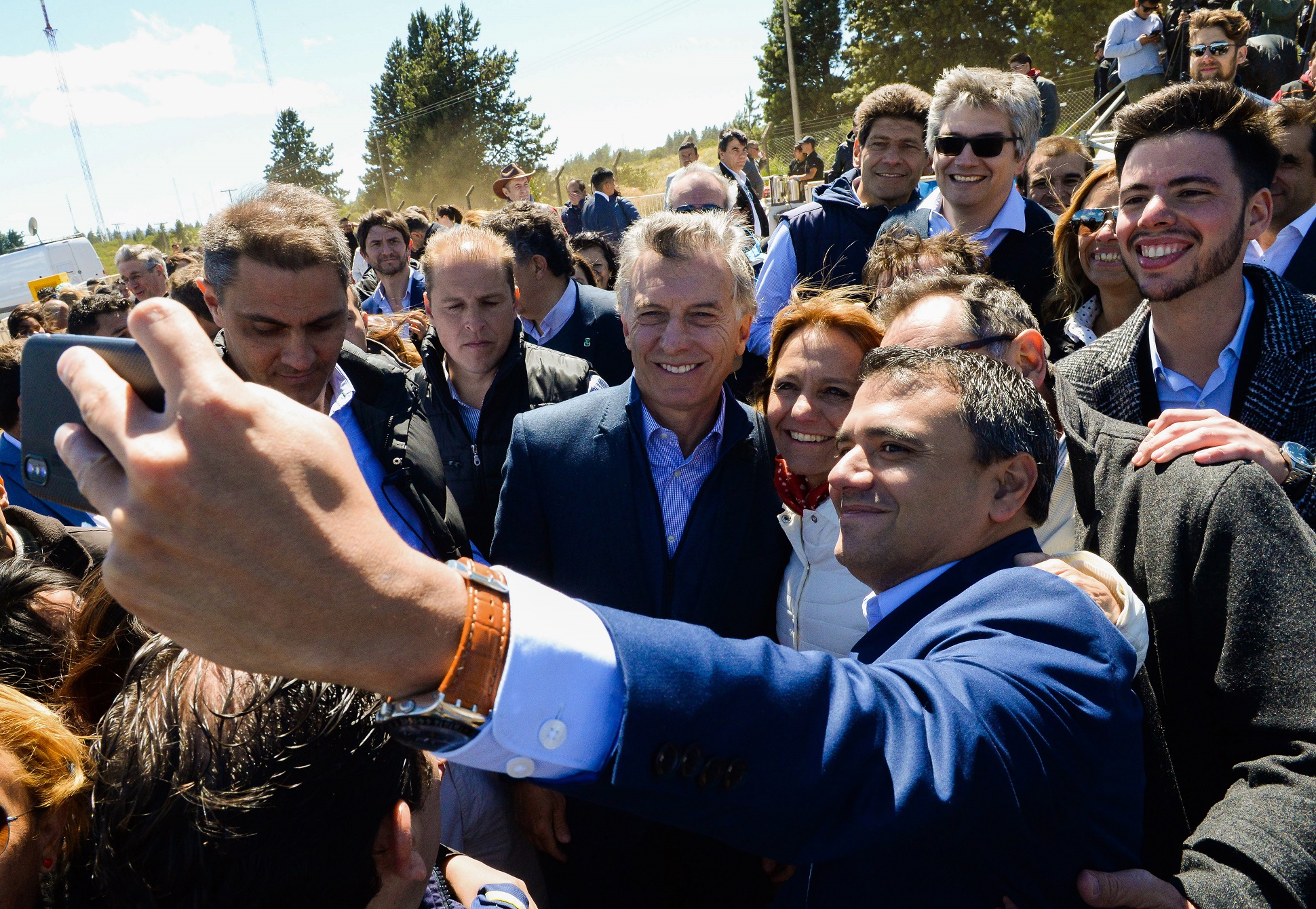 El Presidente inauguró la ampliación de un gasoducto patagónico 