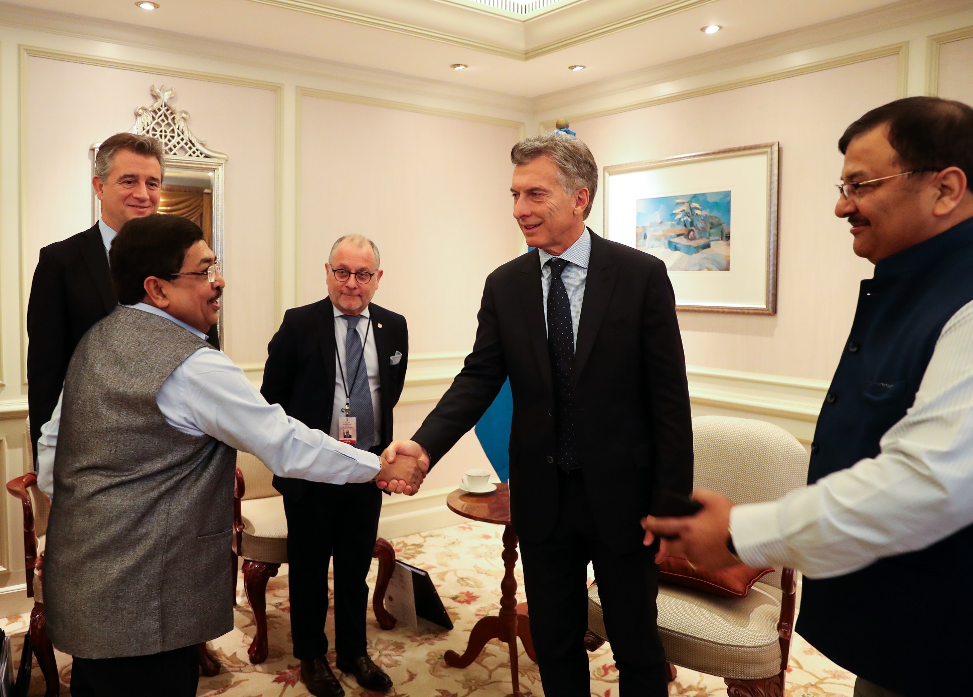 Macri mantuvo reuniones con representantes de importante empresas de la India