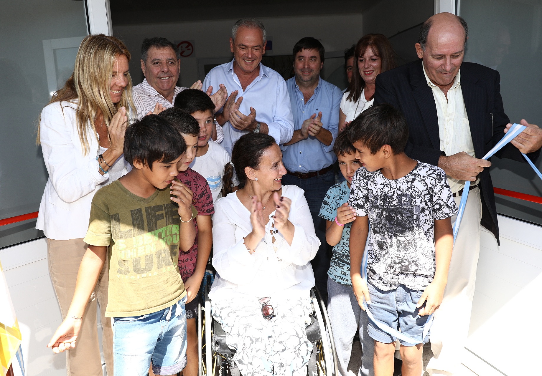 Michetti inauguró obras de Nación en Urdinarrain
