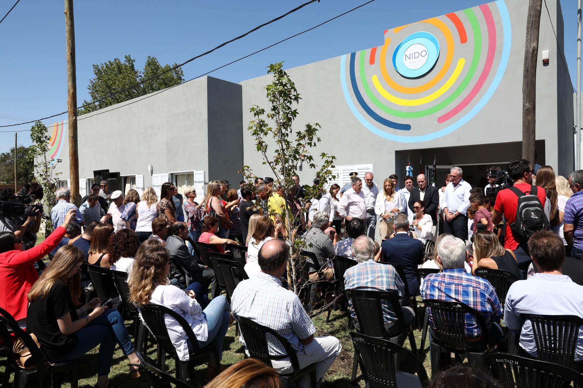Michetti inauguró obras de Nación en Urdinarrain
