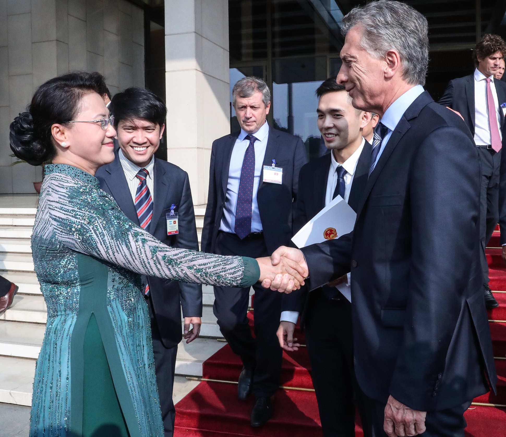Macri se reunió con el primer ministro y con la titular de la asamblea legislativa de Vietnam