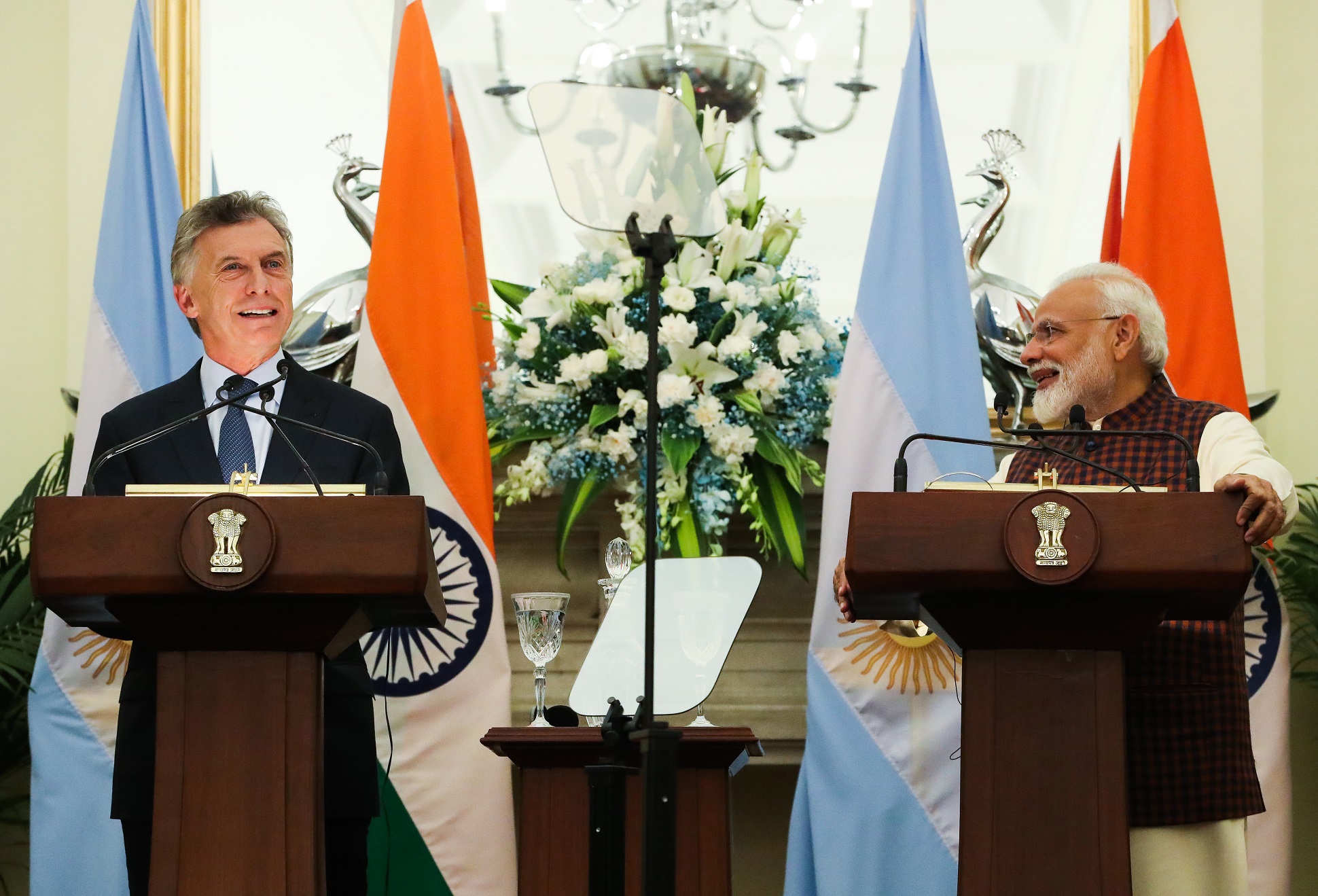 El Presidente se reunió con el Primer Ministro de India