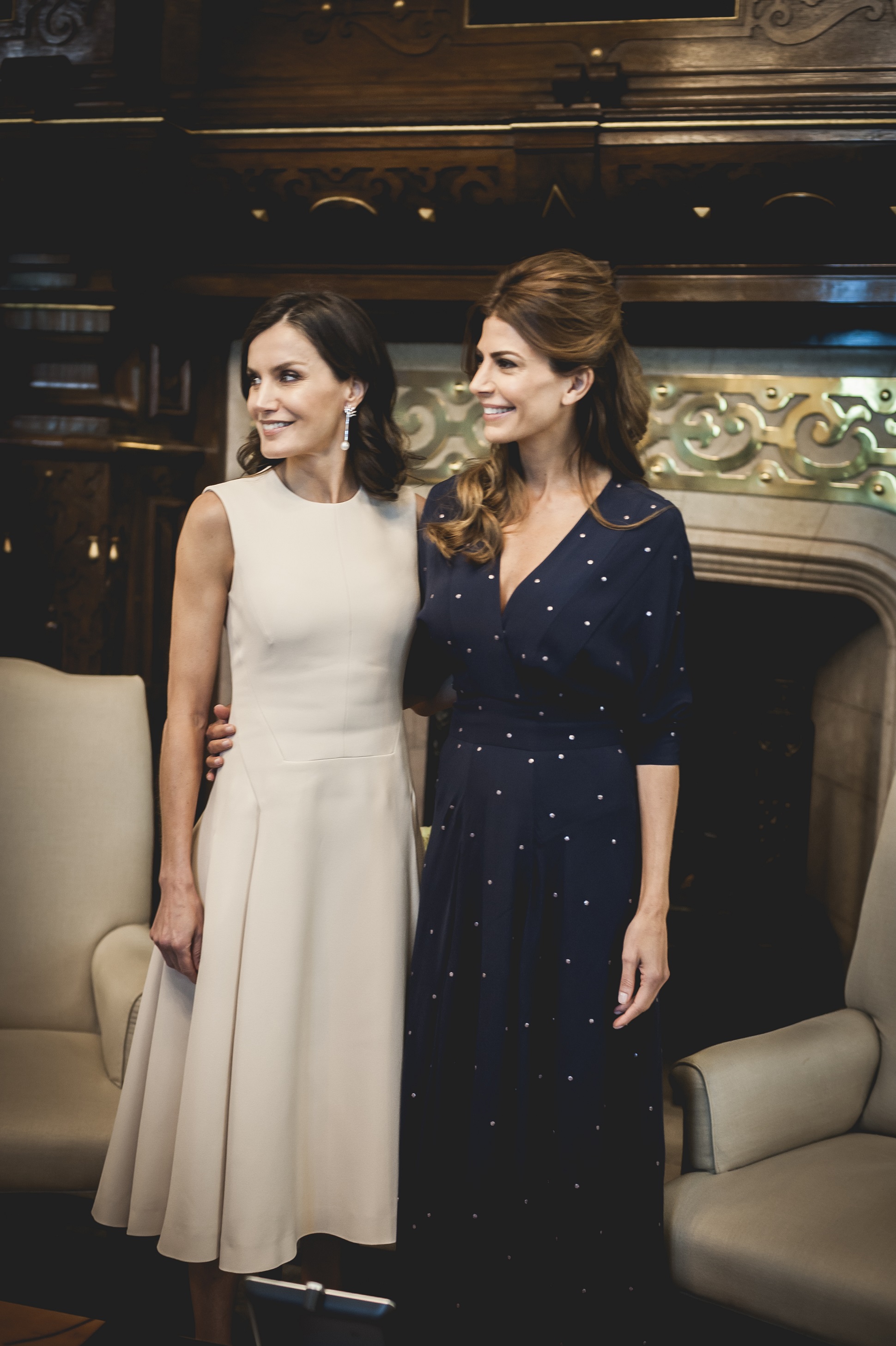 Juliana Awada y la Reina Letizia mantuvieron una reunión en la Casa Rosada