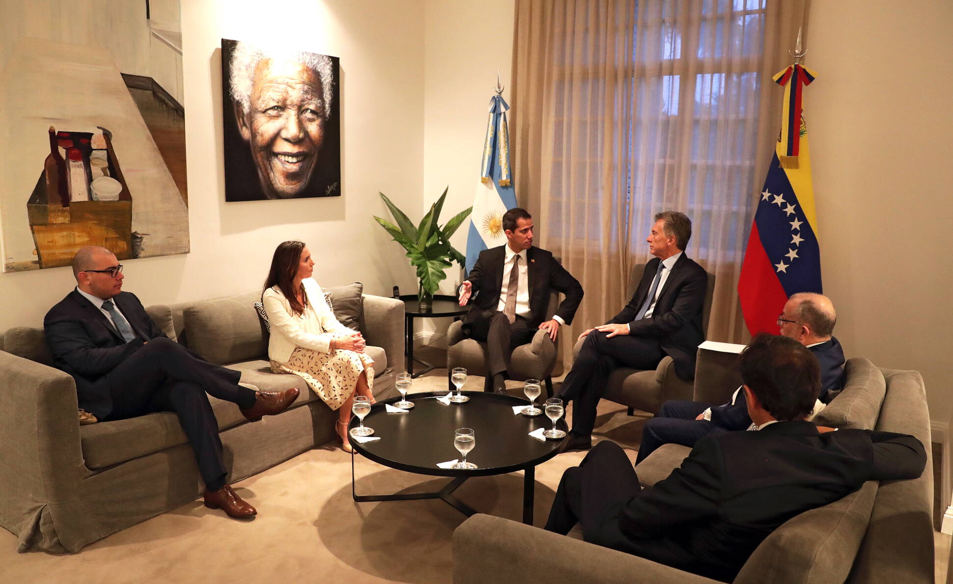 Mauricio Macri recibió al presidente encargado de Venezuela