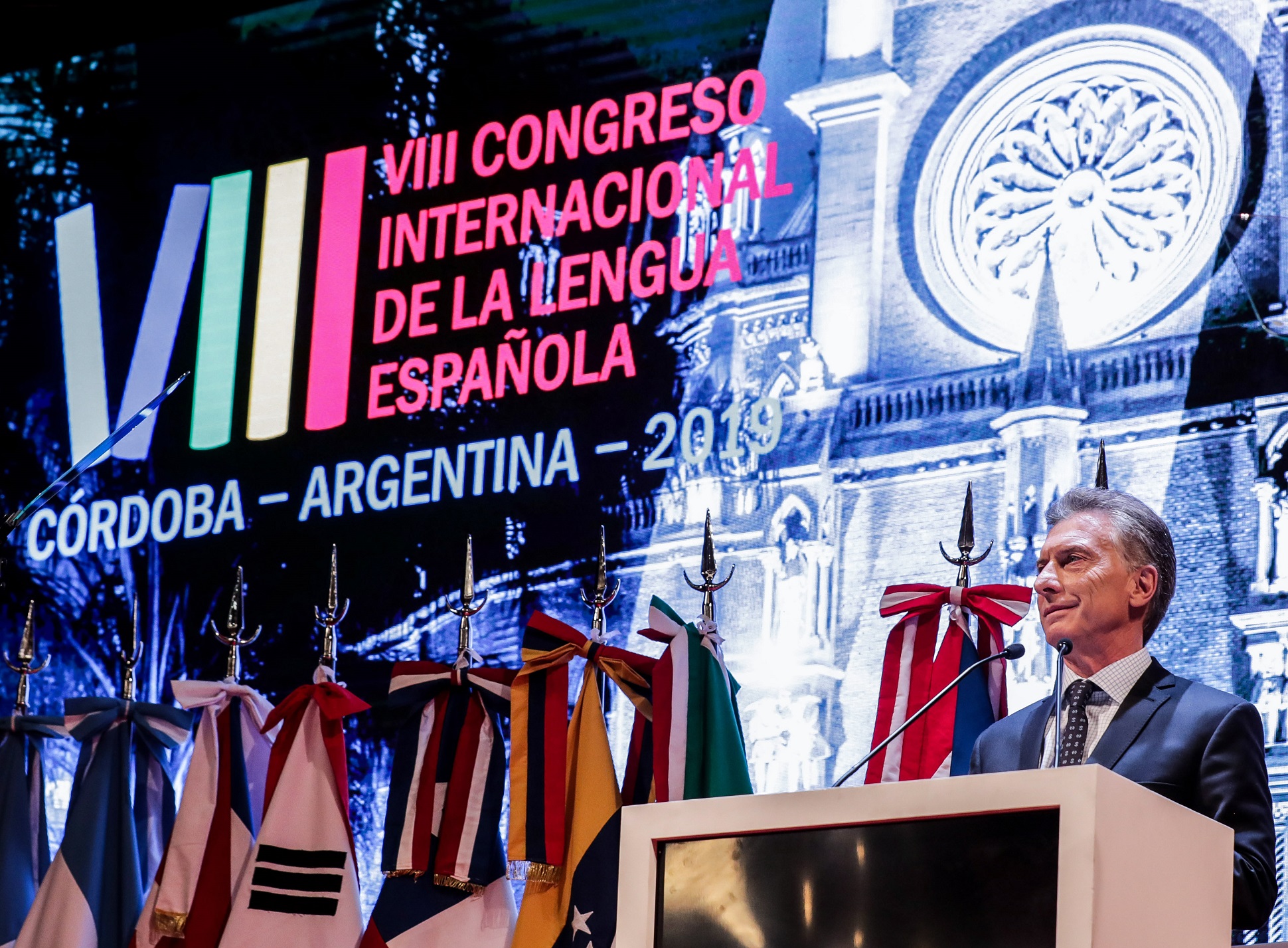 Macri encabezó la sesión inaugural del VIII Congreso Internacional de la Lengua Española