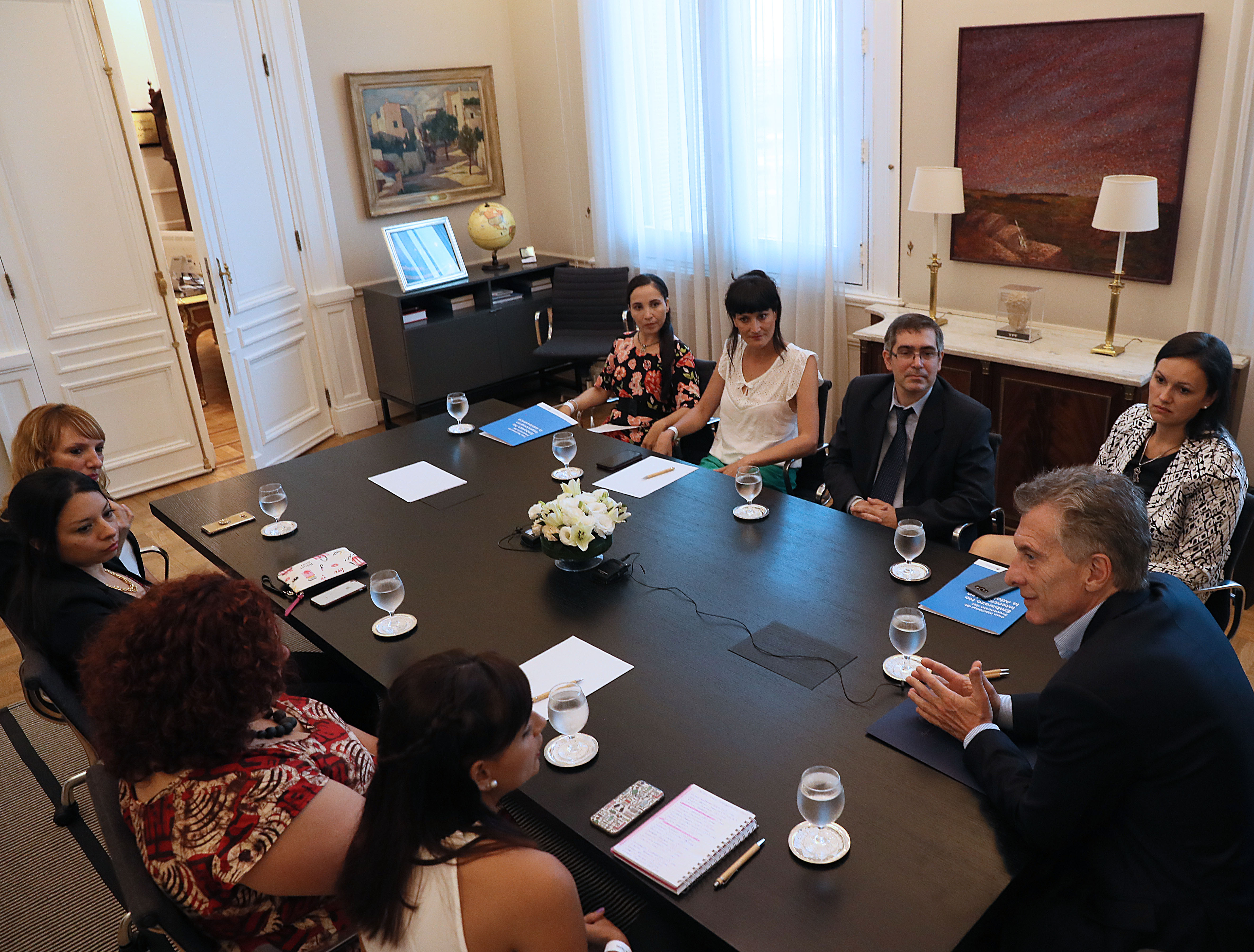 El presidente Macri se reunió con consejeros del Plan Nacional de Prevención del Embarazo No Intencional en la Adolescencia