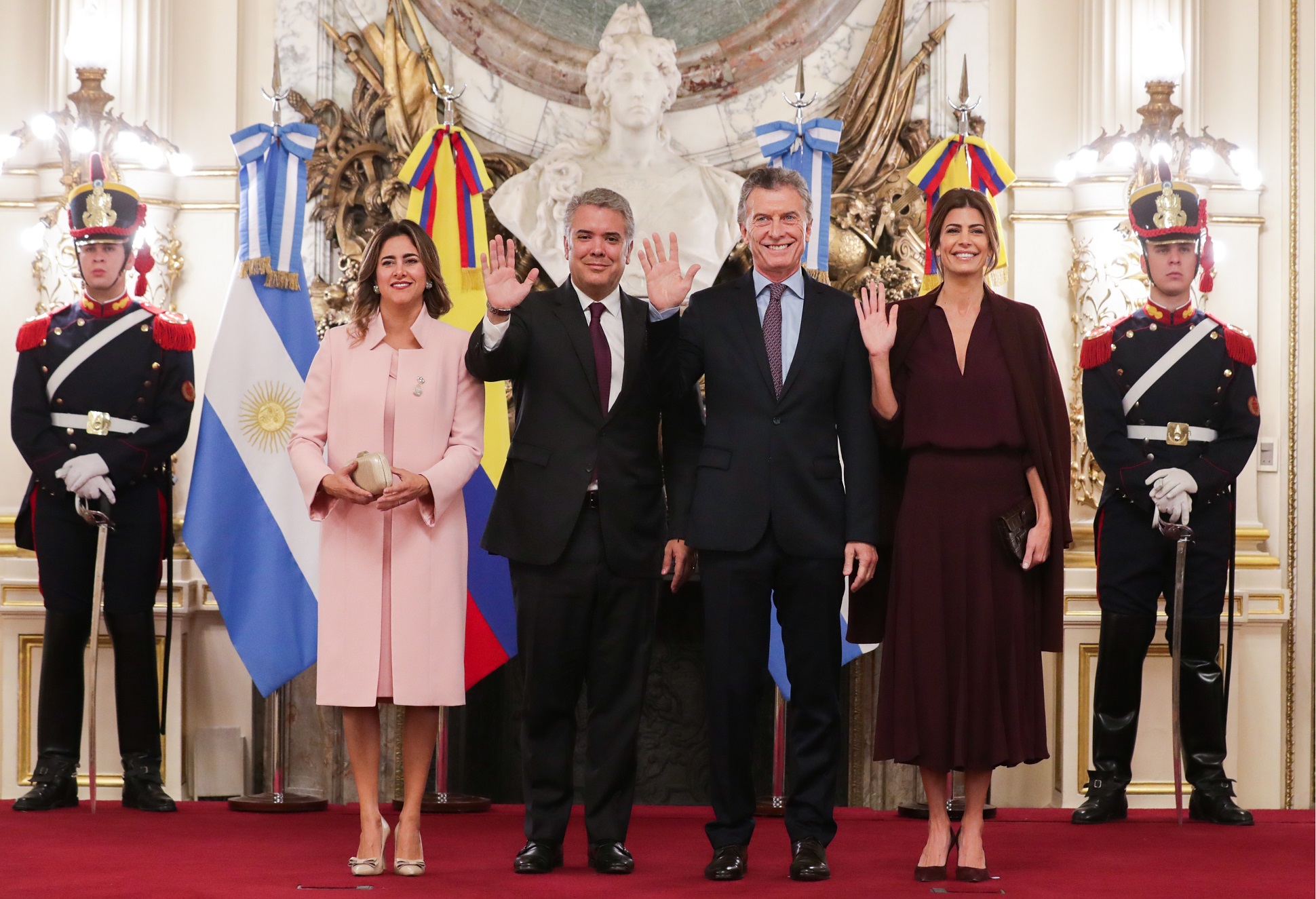 El presidente Mauricio Macri recibió a su par de Colombia