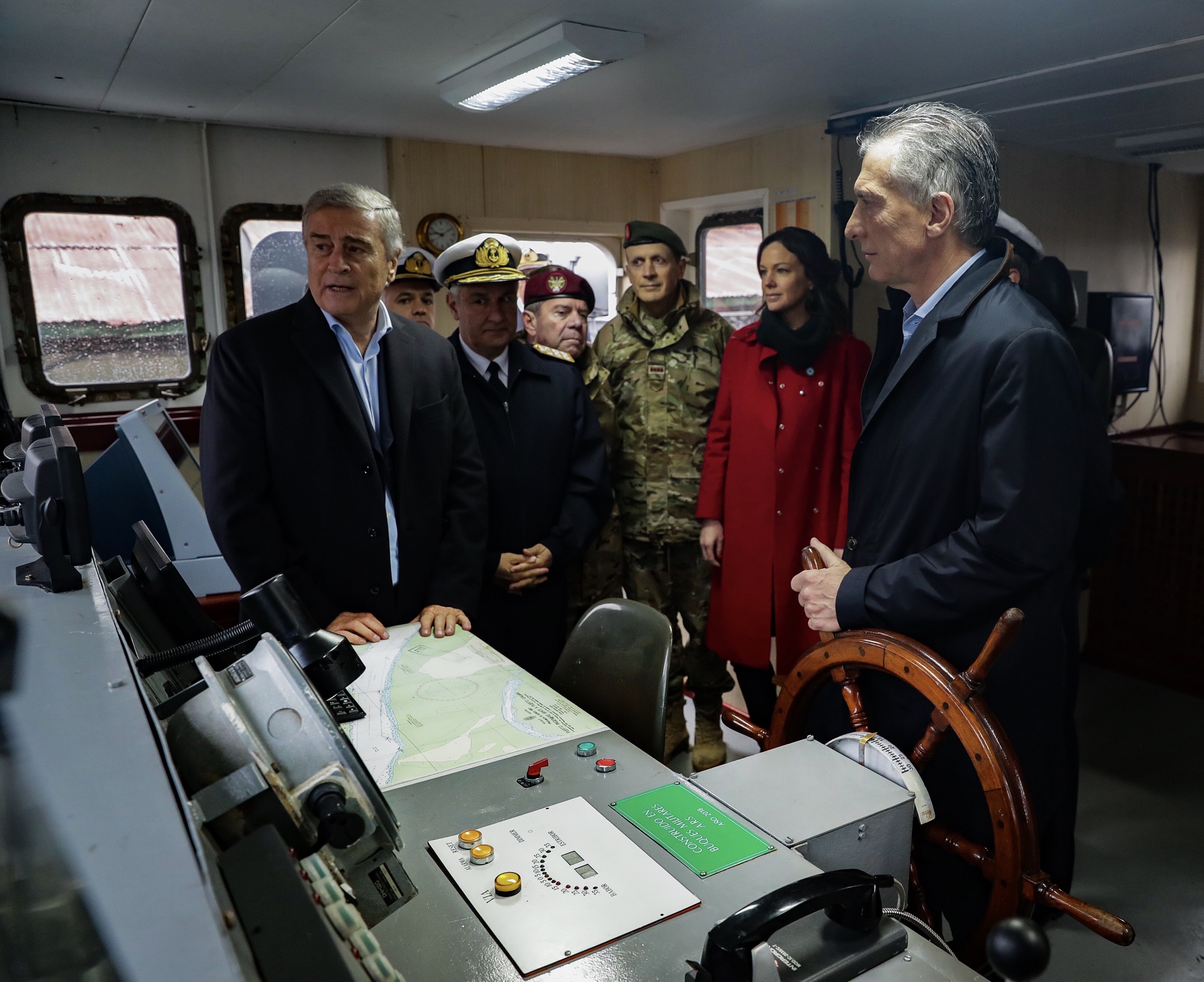 Macri saludó al personal de la Campaña Sanitaria Fluvial 2019