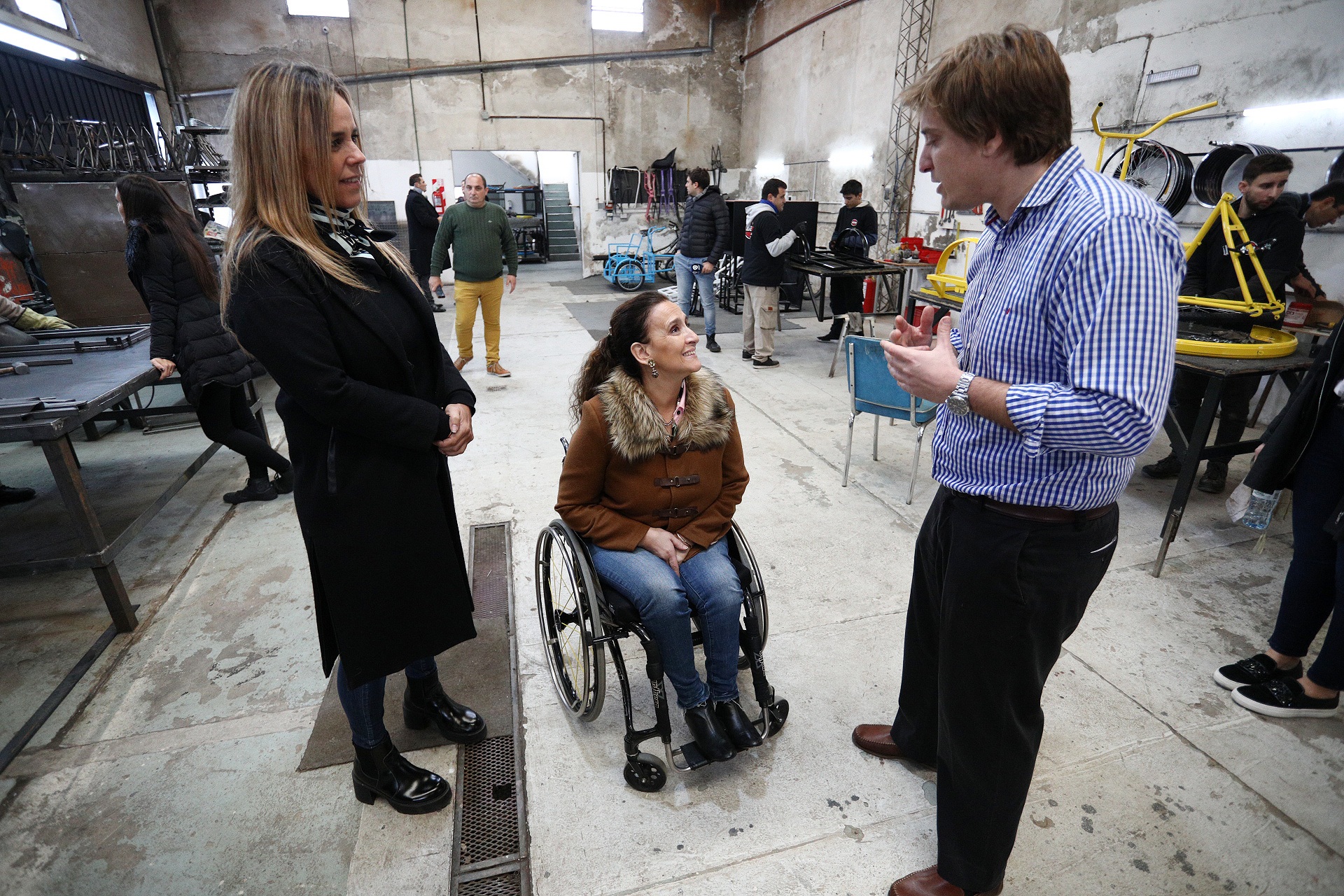 Michetti en Rosario: visitó emprendimientos inclusivos