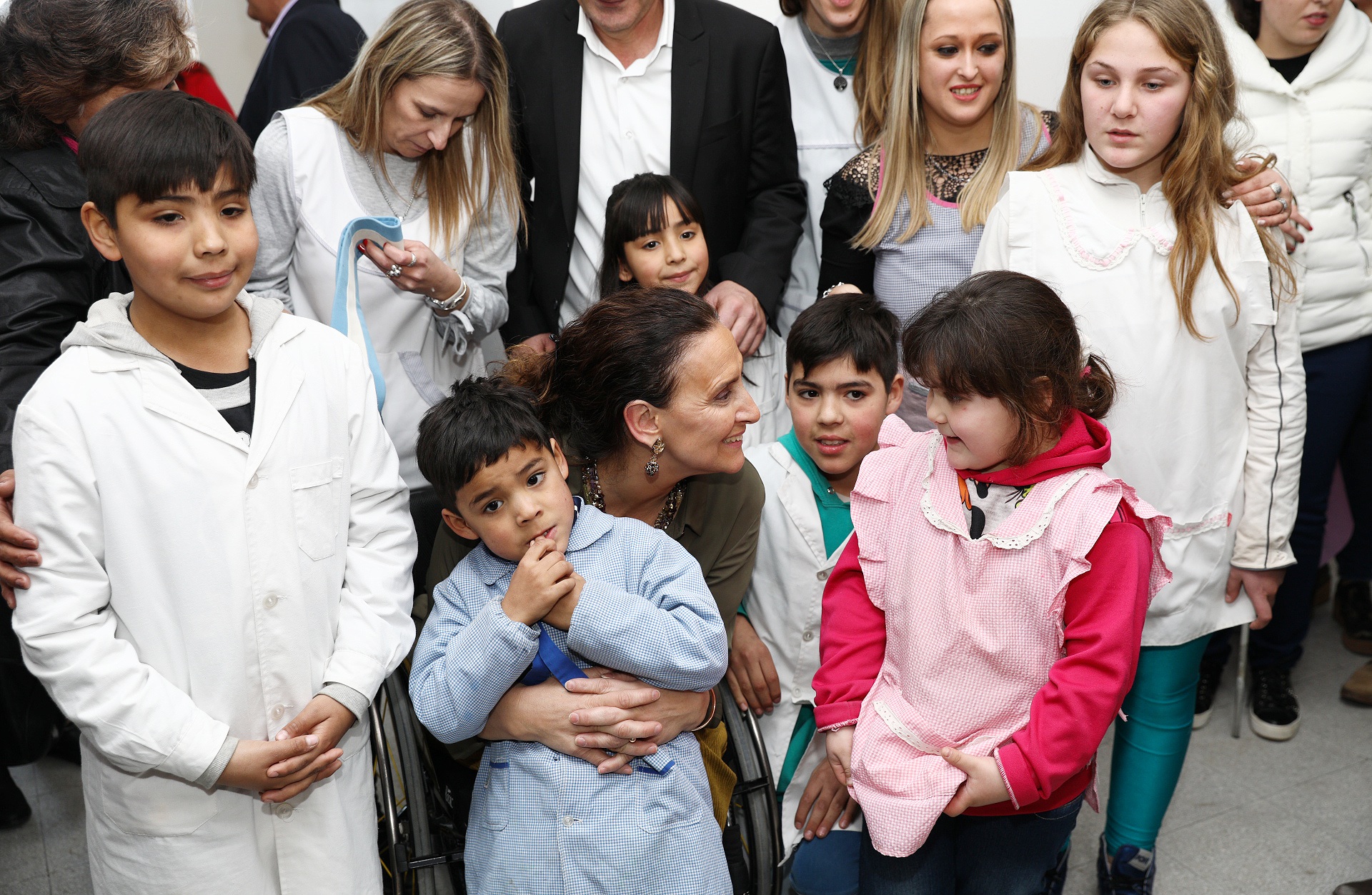 Michetti inauguró una escuela en Los Pocitos, Carmen de Patagones