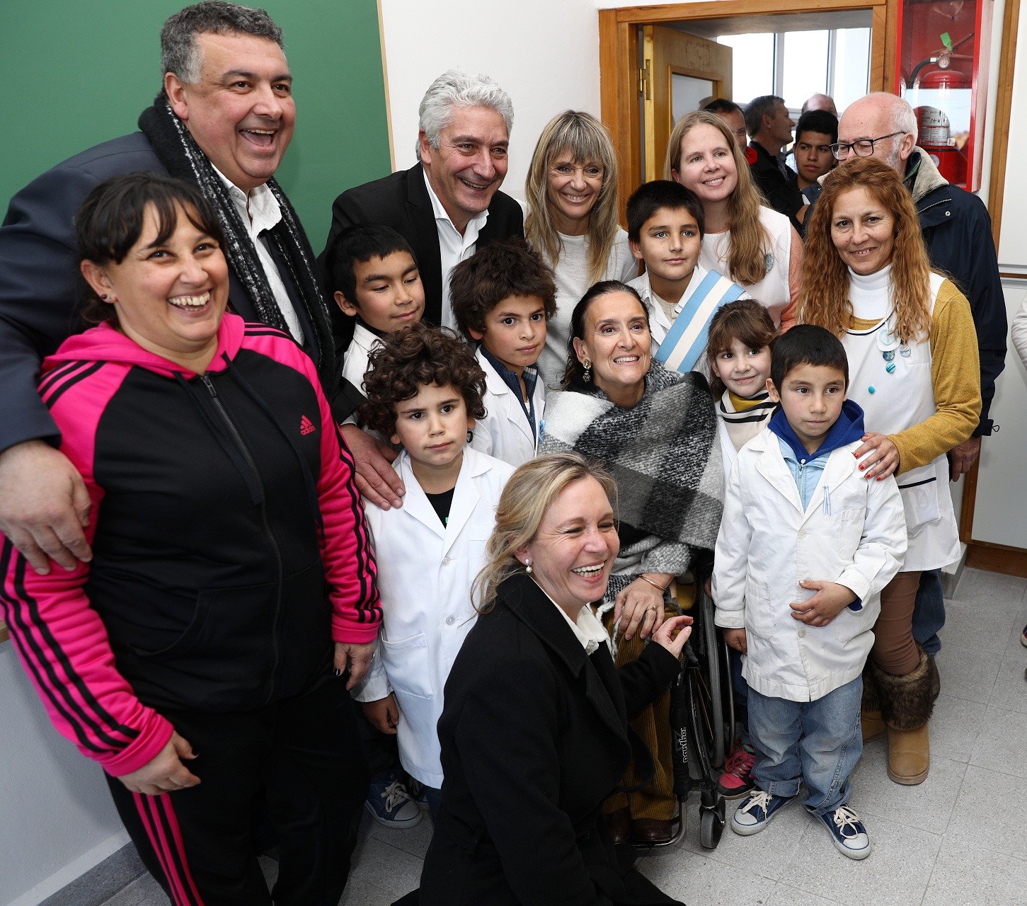 Michetti inauguró una escuela en Los Pocitos, Carmen de Patagones
