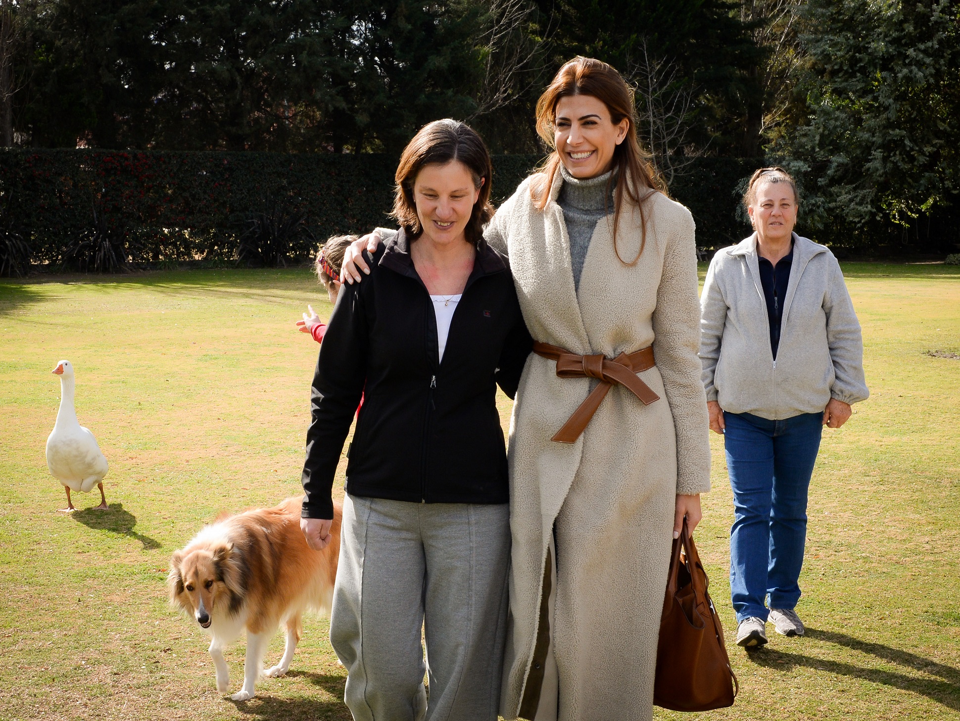 Awada y Macri visitaron a una emprendedora de San Luis