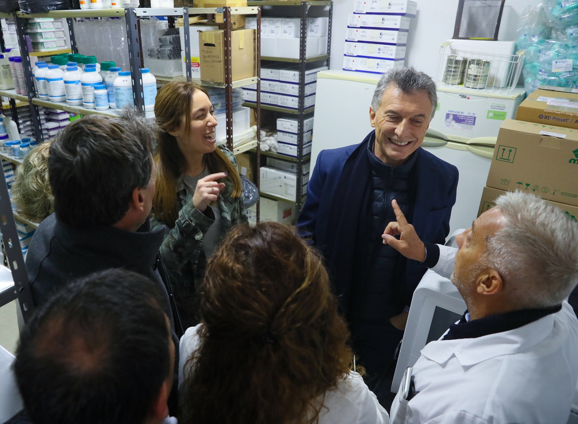 El presidente Macri recorrió las obras de ampliación del hospital materno infantil de Azul