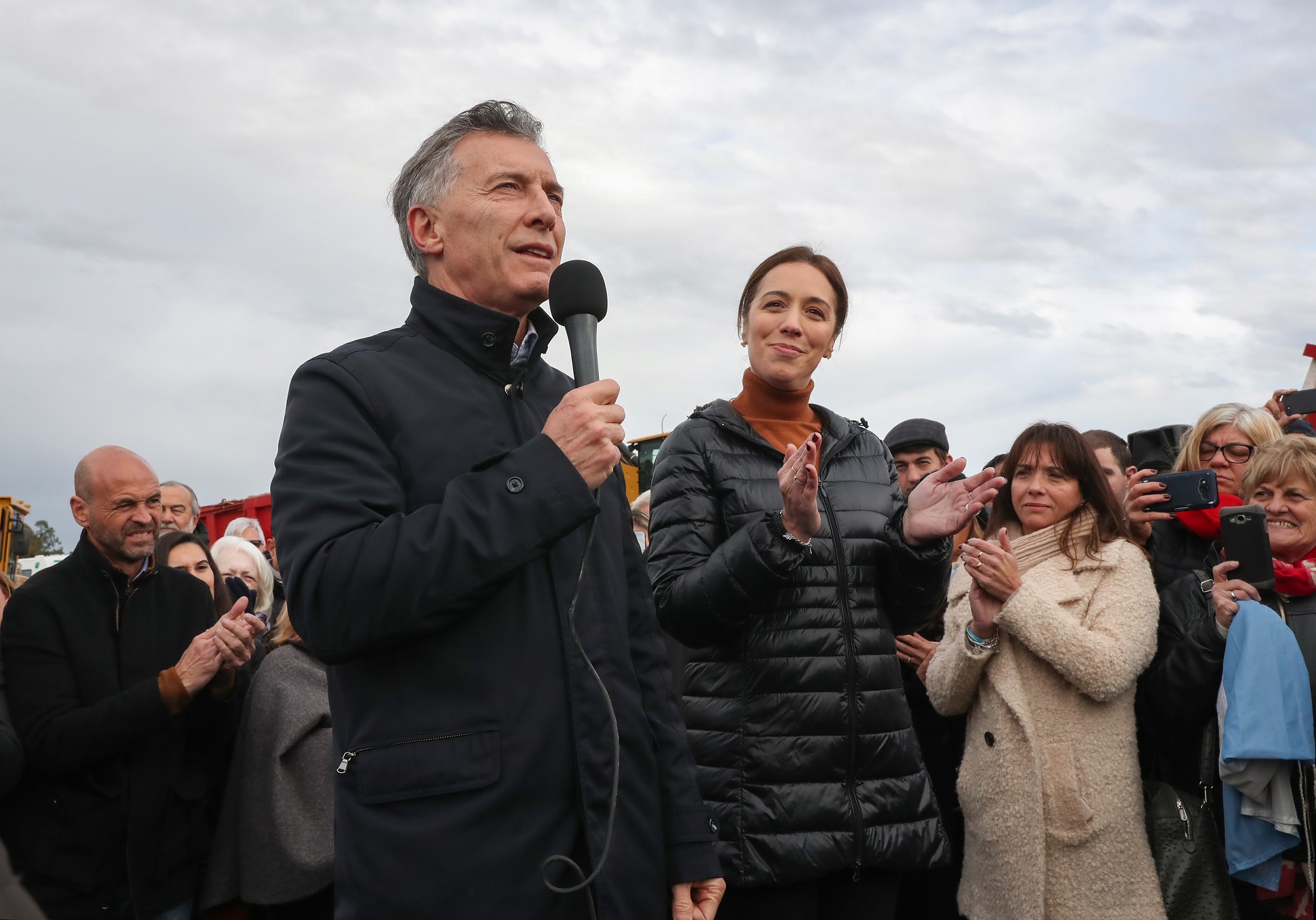 El presidente Macri recorrió las obras que transformarán en autopista la Ruta Nacional 3
