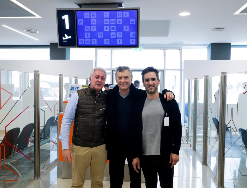 El Presidente recorrió las obras de ampliación y remodelación del Aeropuerto de Mar del Plata