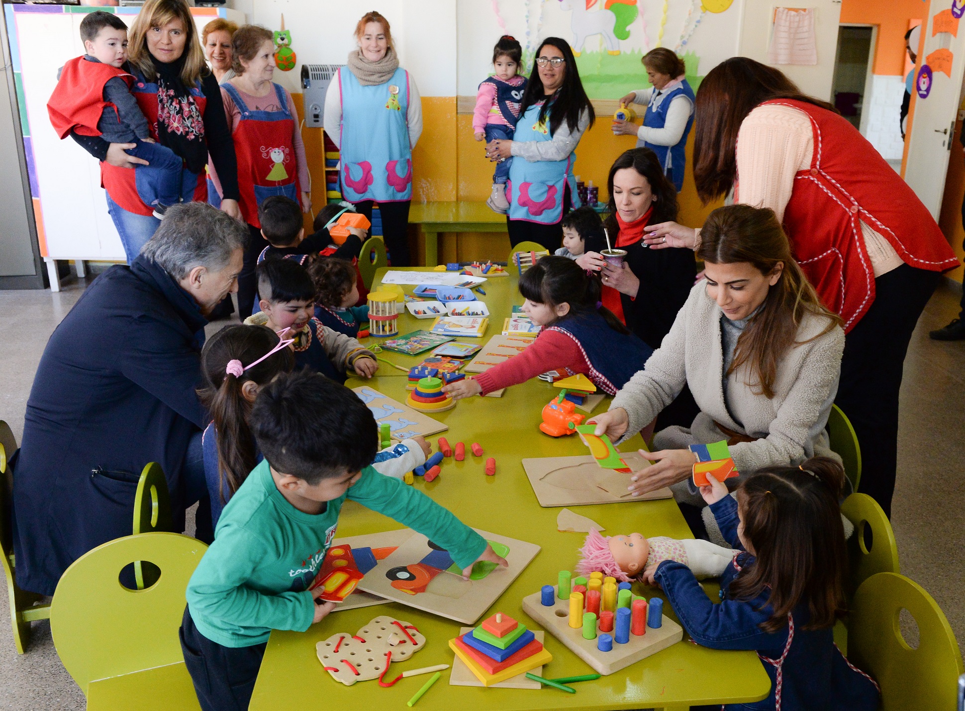 Awada y Macri visitaron un EPI en San Luis