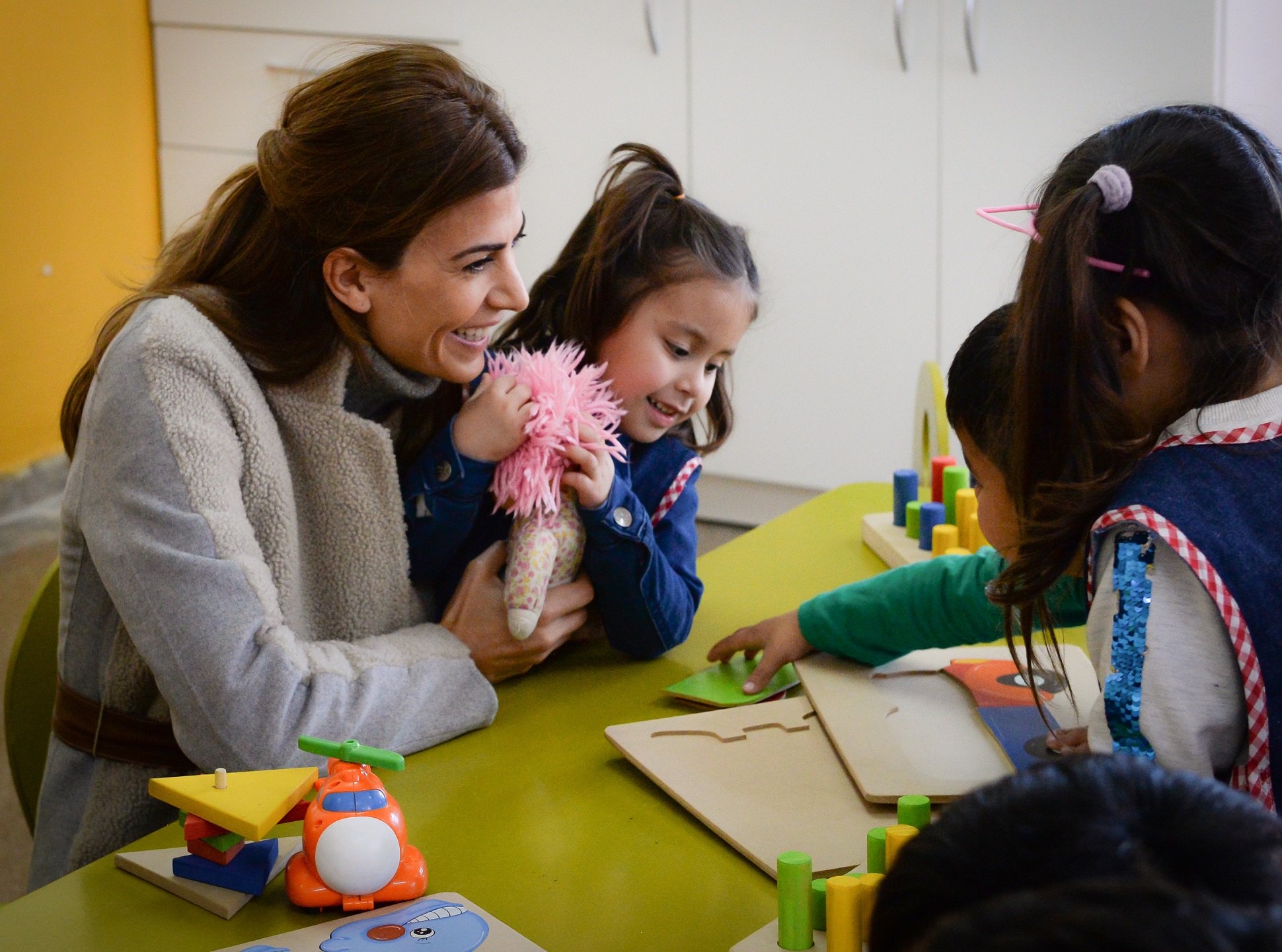 Awada y Macri visitaron un EPI en San Luis