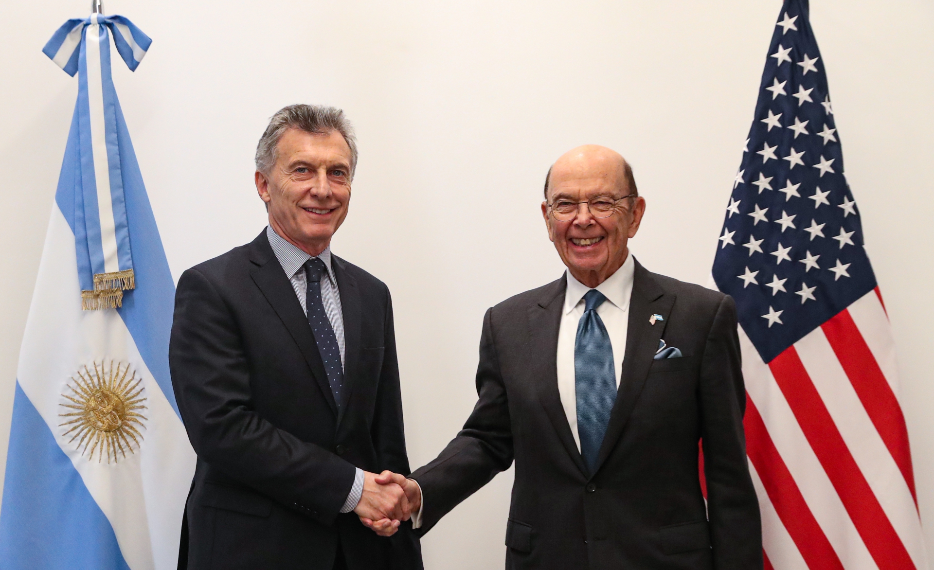 Photo - Macri meets US Commerce Secretary, Wilbur Ross