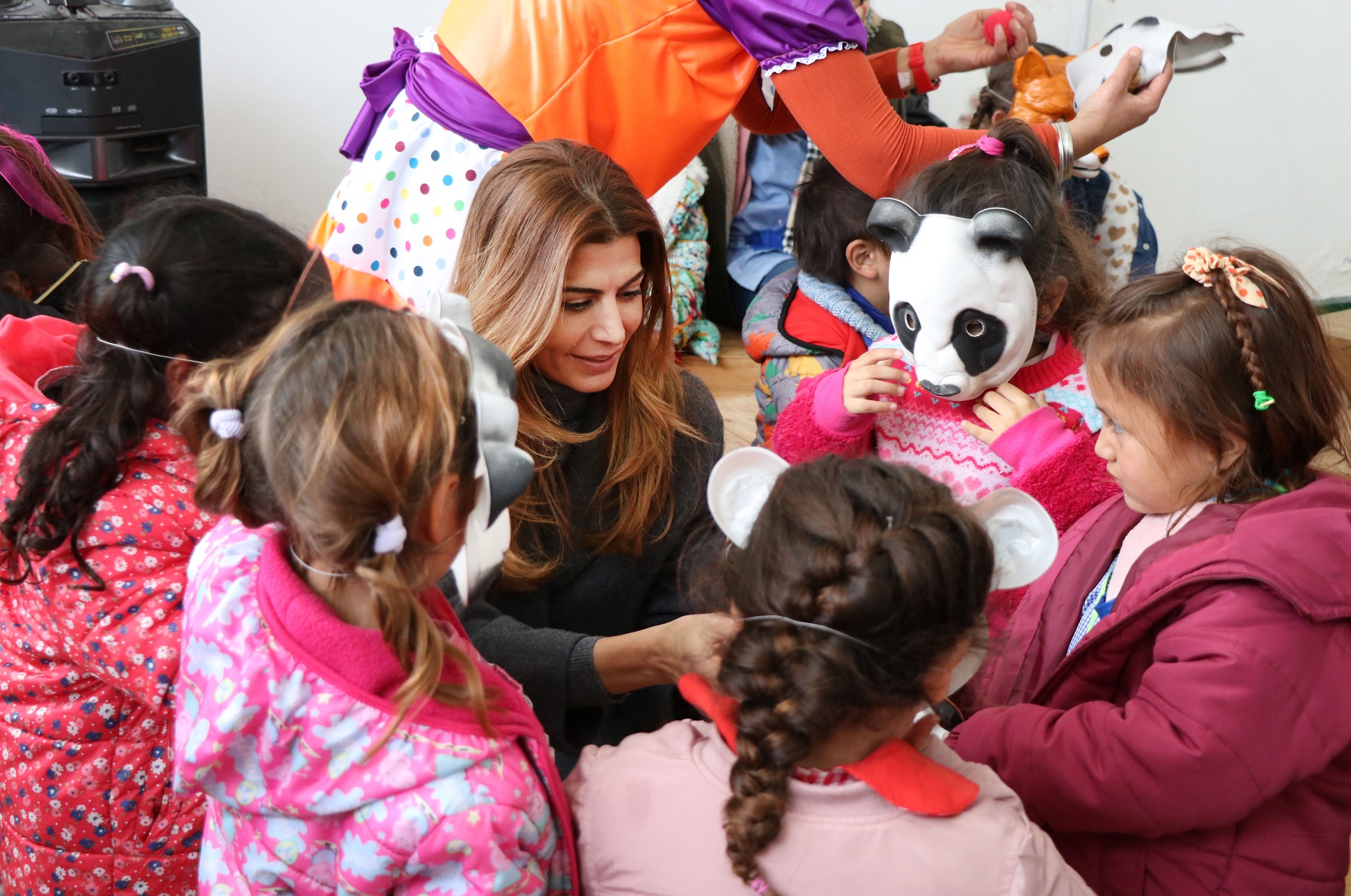 Juliana Awada festejó el Día del Niño junto a chicos de diferentes Espacios de Primera Infancia en Mercedes