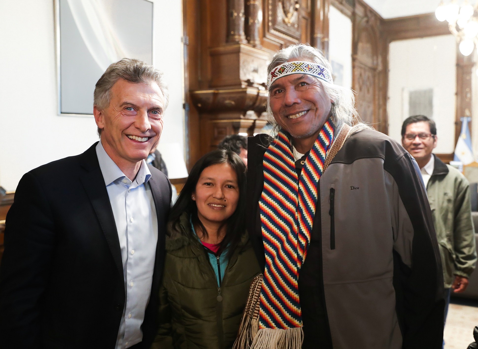 Macri recibió al titular del Consejo Consultivo y Participativo de Pueblos Indígenas