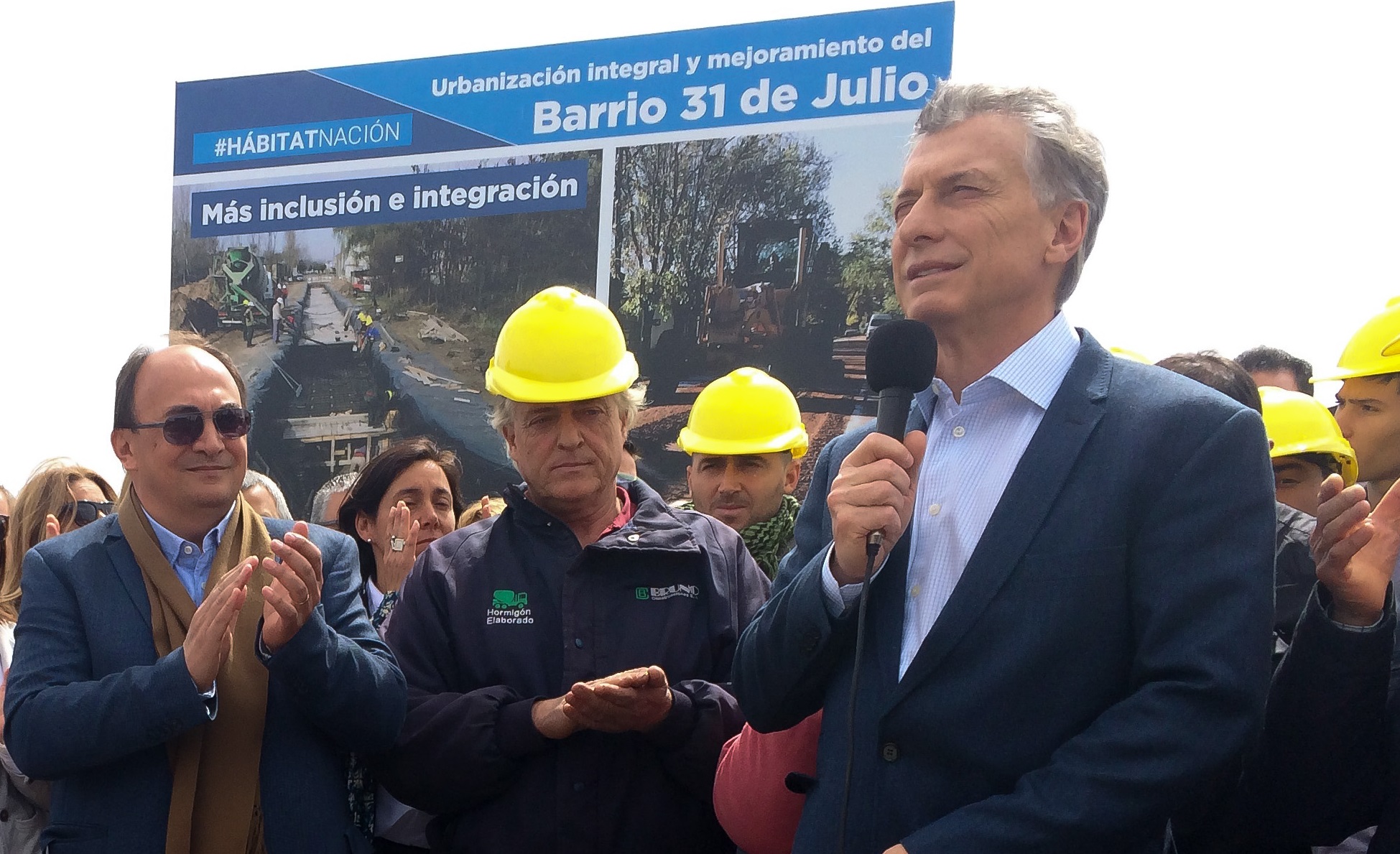 Macri encabezó el acto de inauguración de obras de urbanización en Saladillo