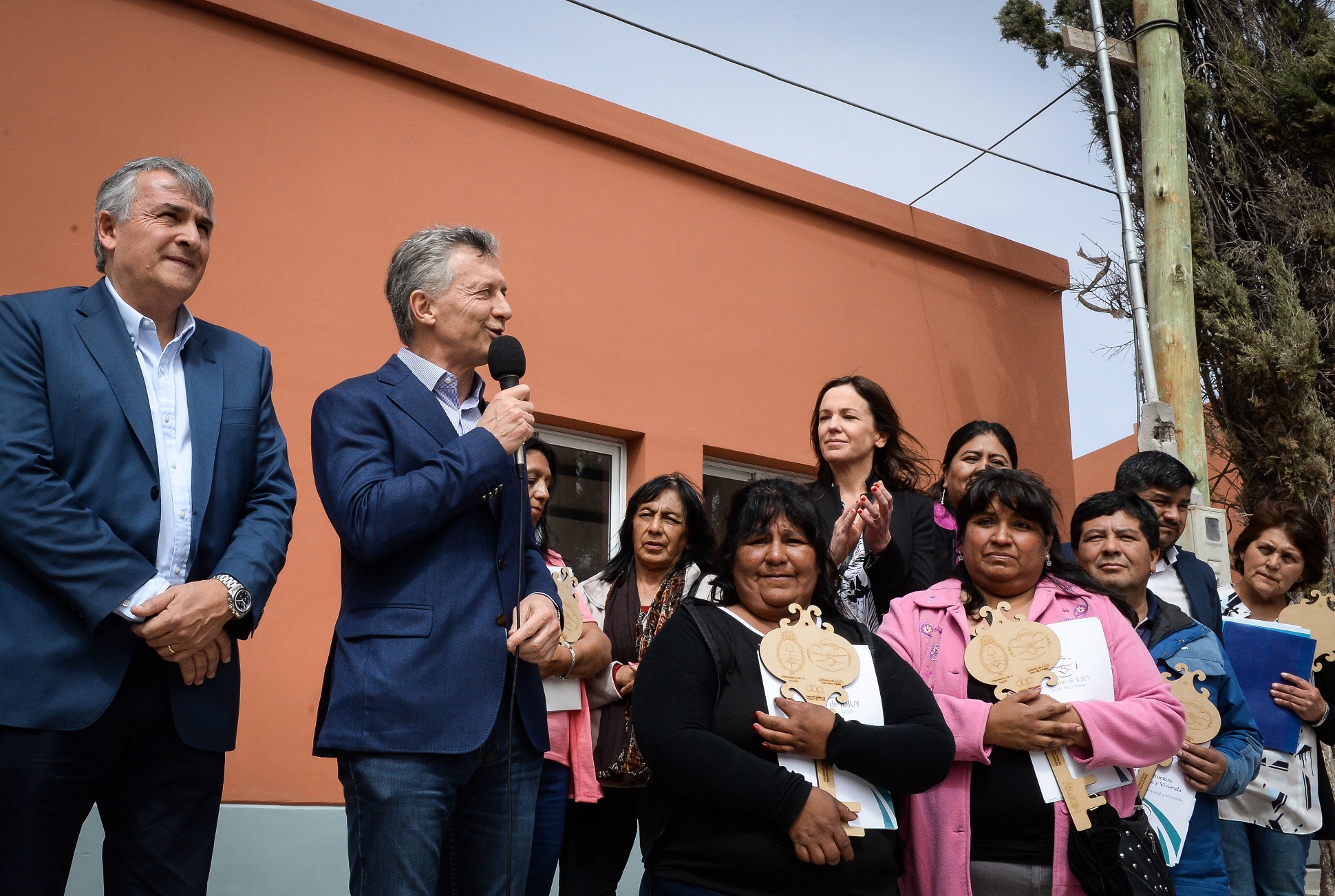Macri encabezó el acto de entrega de viviendas a vecinos de Volcán, en Jujuy