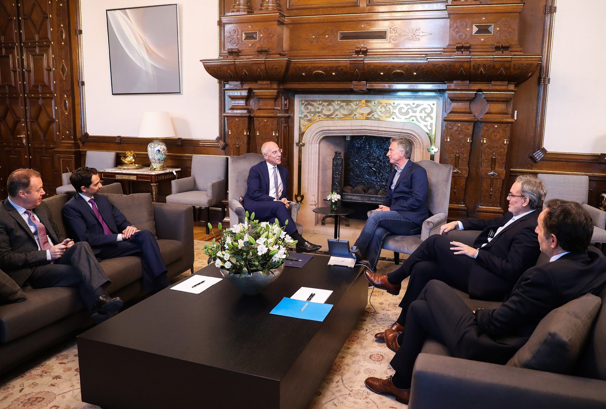 El presidente Macri recibió a directivos de la empresa ENEL